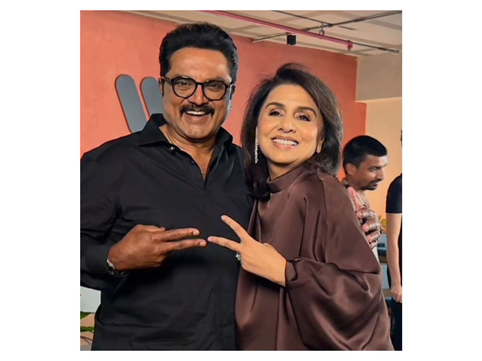 Sarath Kumat and Neetu Kapoor (Photo/Instagram/ @r_sarath_kumar)