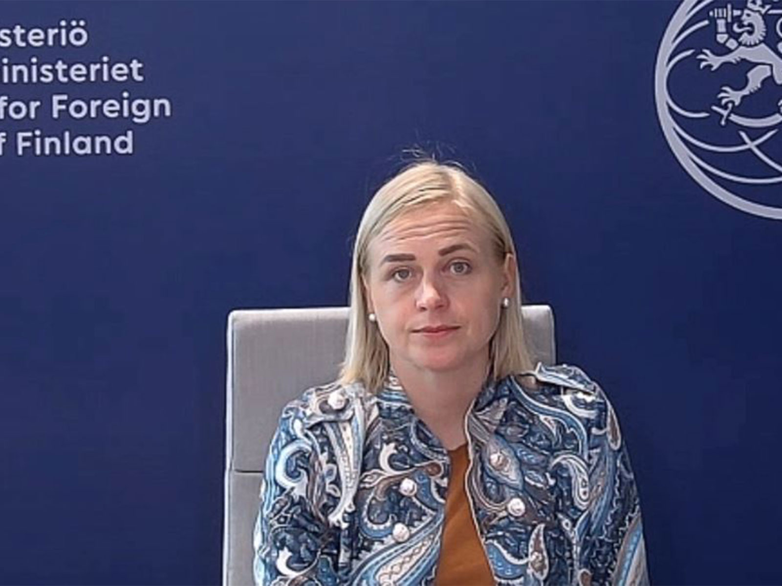Finland's Foreign Affairs Minister Elina Valtonen (Photo/ANI)