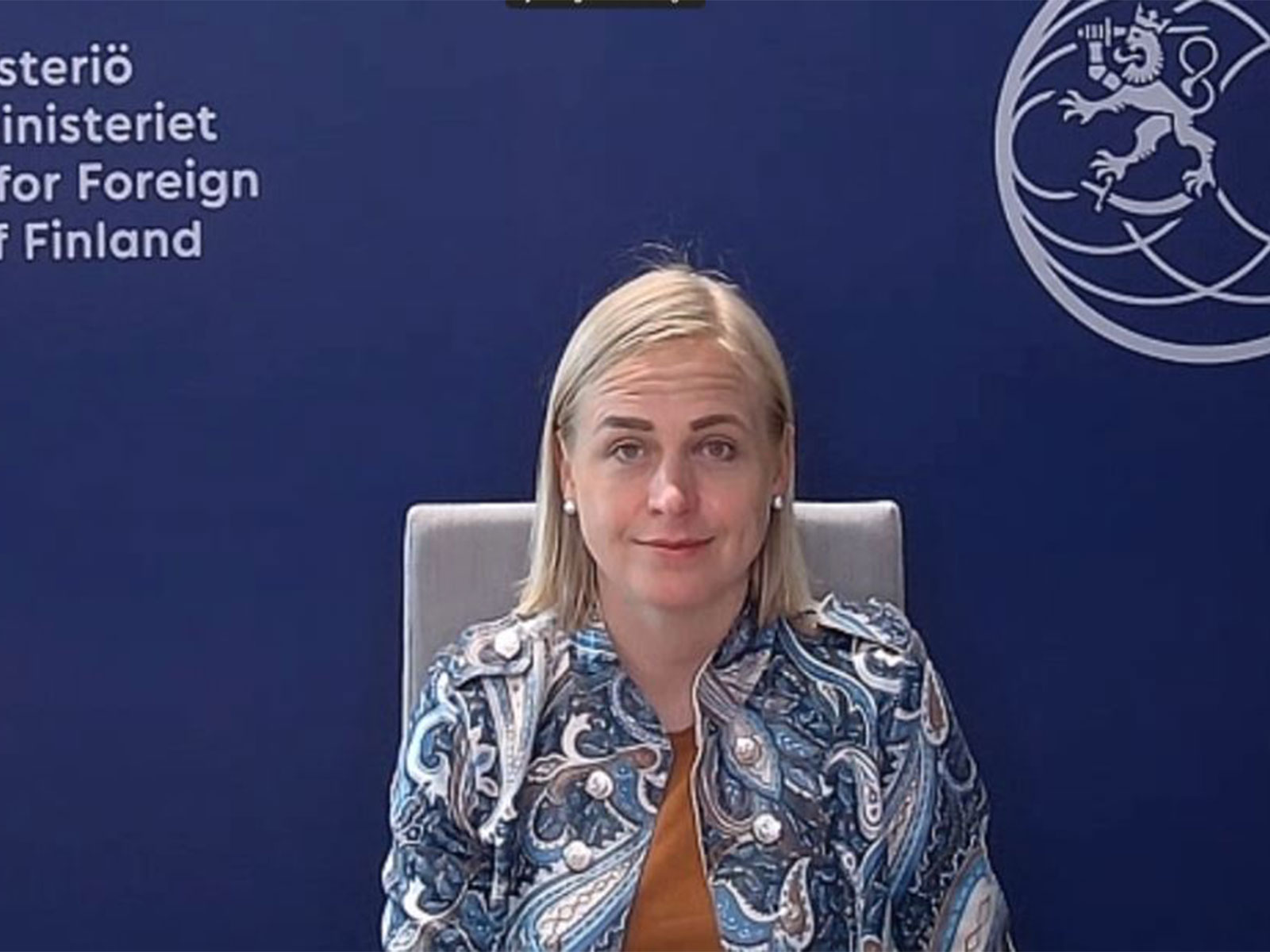 Finnish Foreign Affairs Minister Elina Valtonen (Photo/ANI)