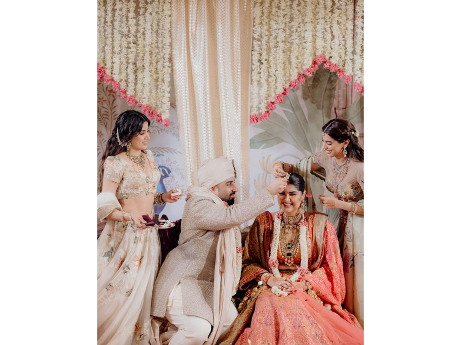 Photo from Anshula Kapoor's wedding ceremony (Image source: Anshula's Instagram)