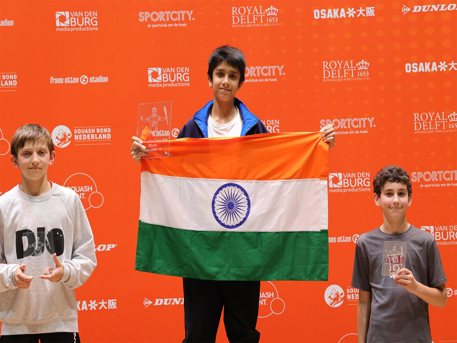 Indian squash prodigy Amarya wins Dutch Junior Open U-13 title (Photo: Dutch Junior Open)