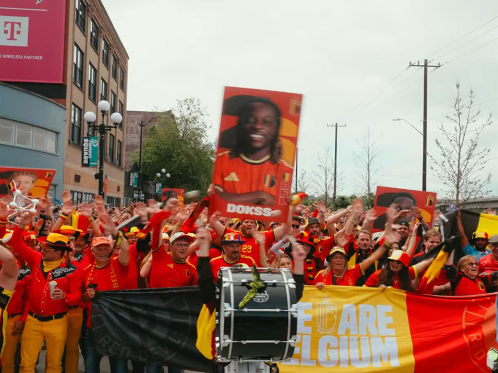 Belgium fans rallying for their team. (Photo: @belgianreddevils Instagram)
