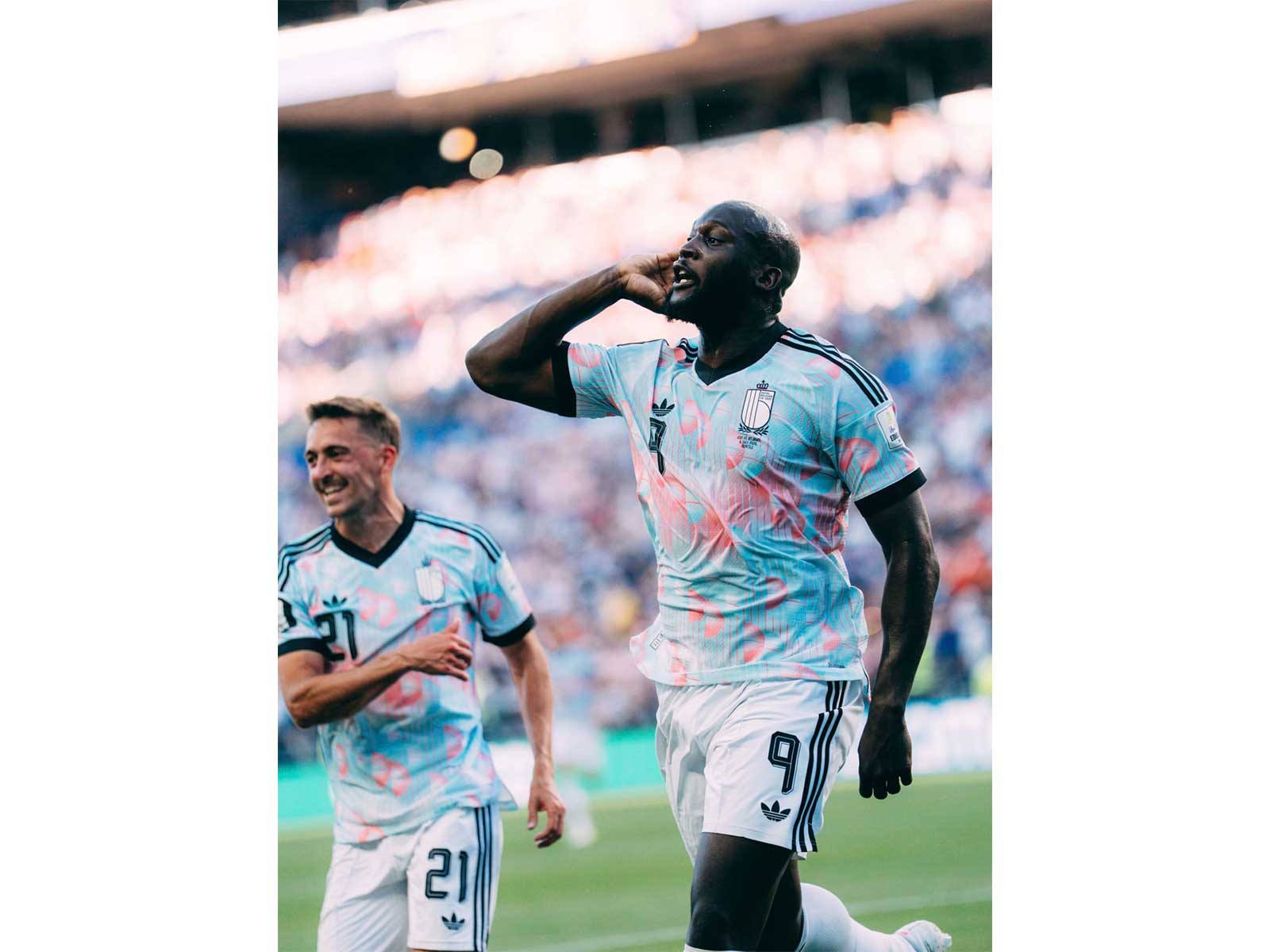 Belgium's Romelu lukaku celebrating (Photo: Instagram/belgianreddevils)