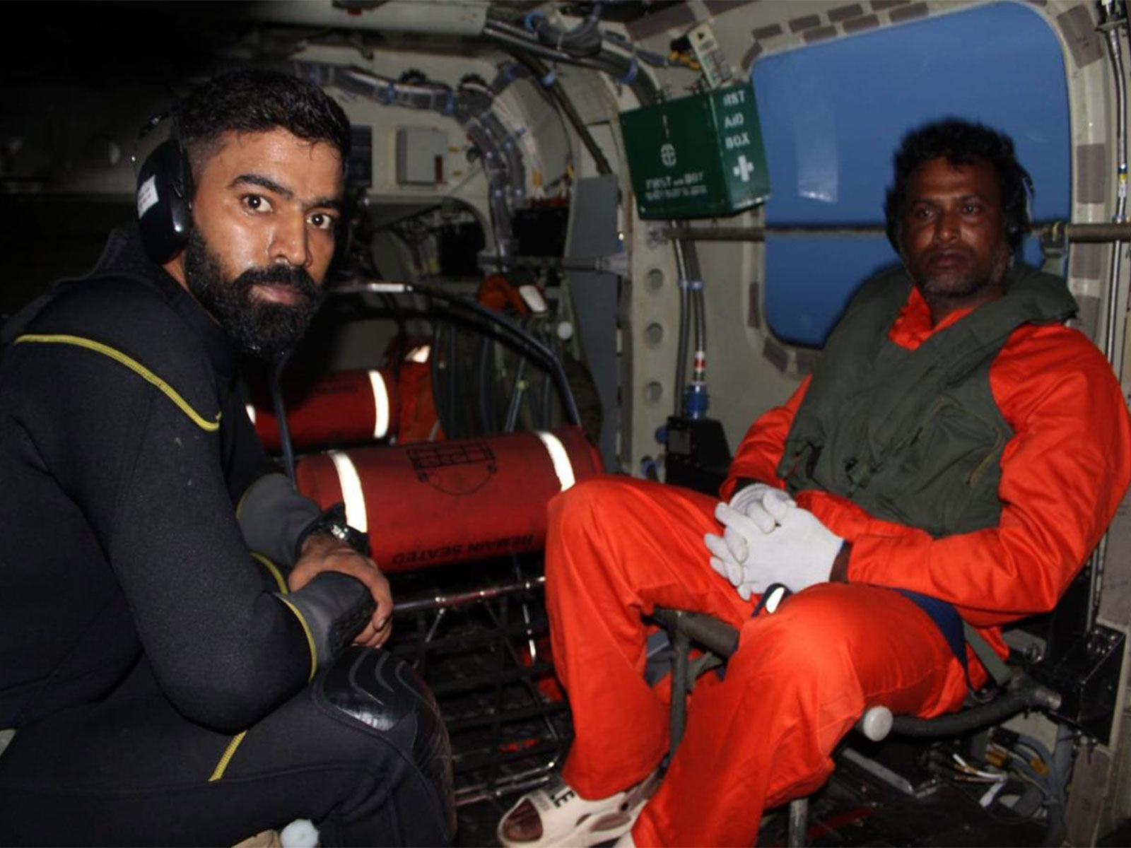 Indian Navy evacuates stranded fisherman off VIsakhapatnam coast (Photo/X @@IN_HQENC)