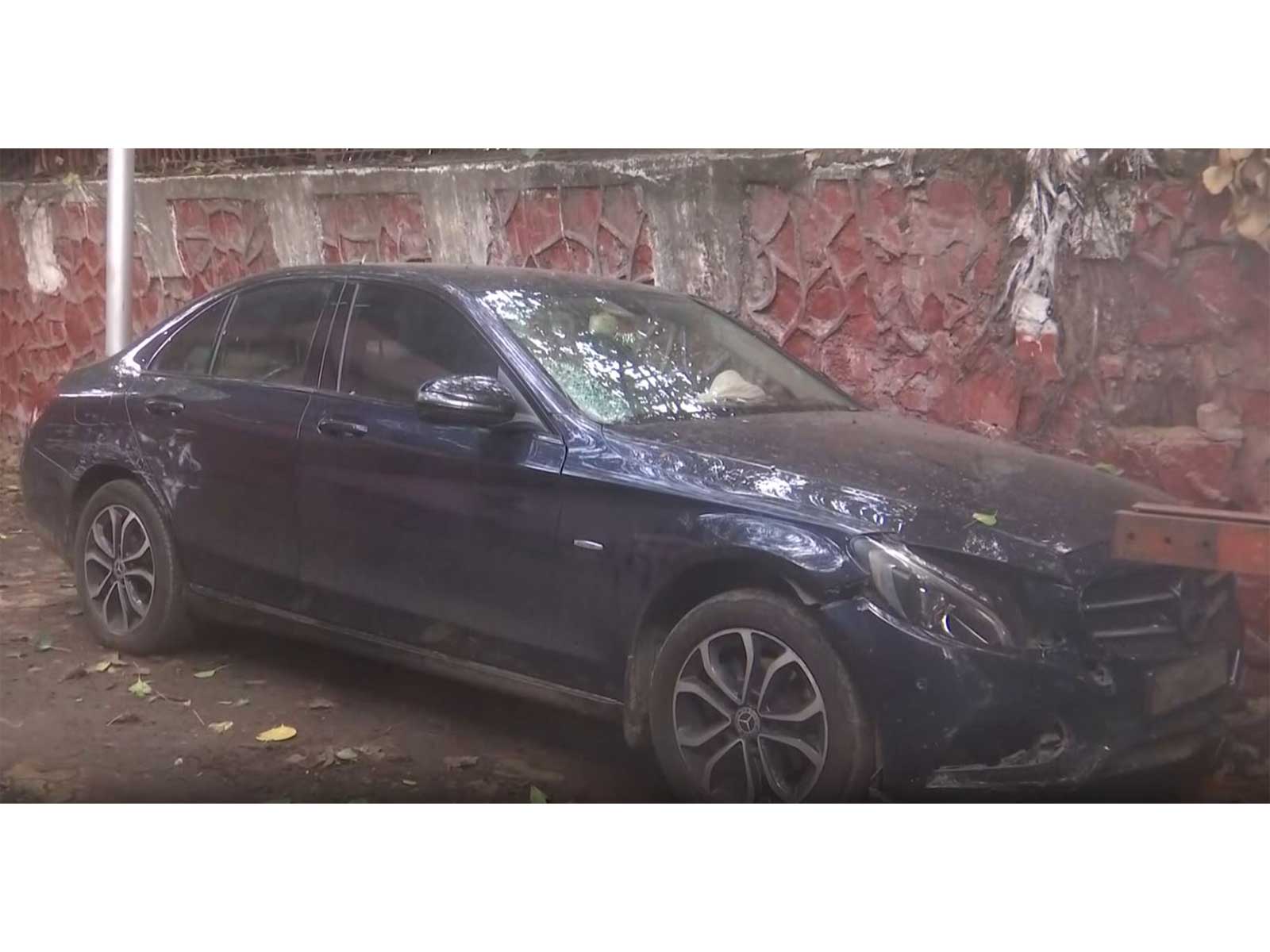 The car that caused the accident seized by Police (Photo/ANI)