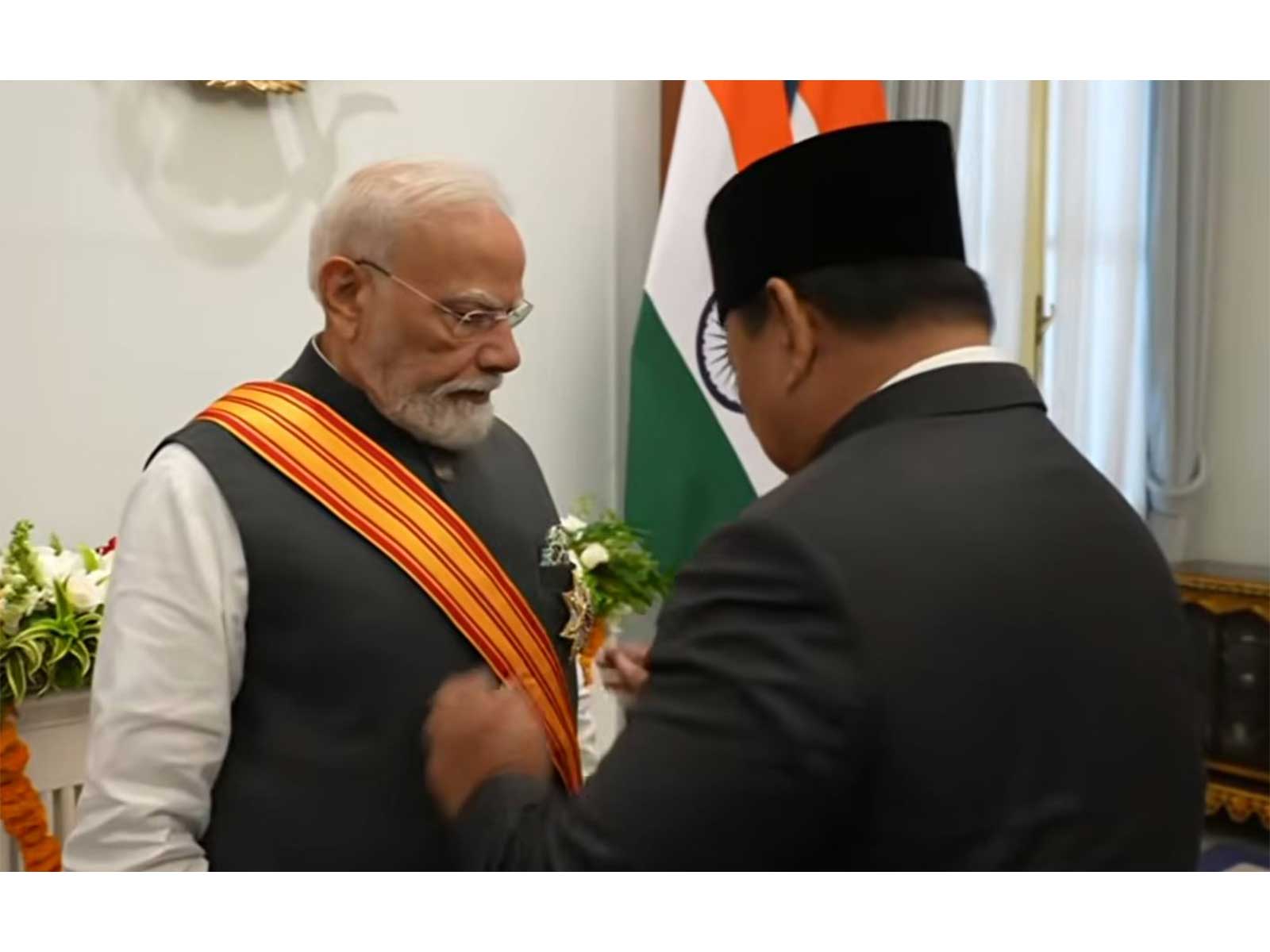 Prime Minister Narendra Modi conferred the 'Bintang Adipurna of the Republic of Indonesia'(Photo/ANI)