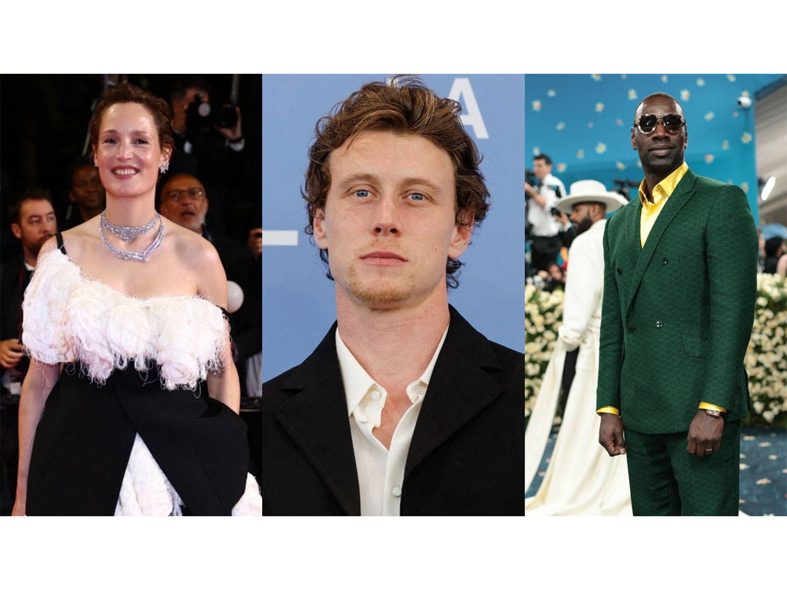 Vicky Krieps, George MacKay, Omar Sy (Photo/Reuters)