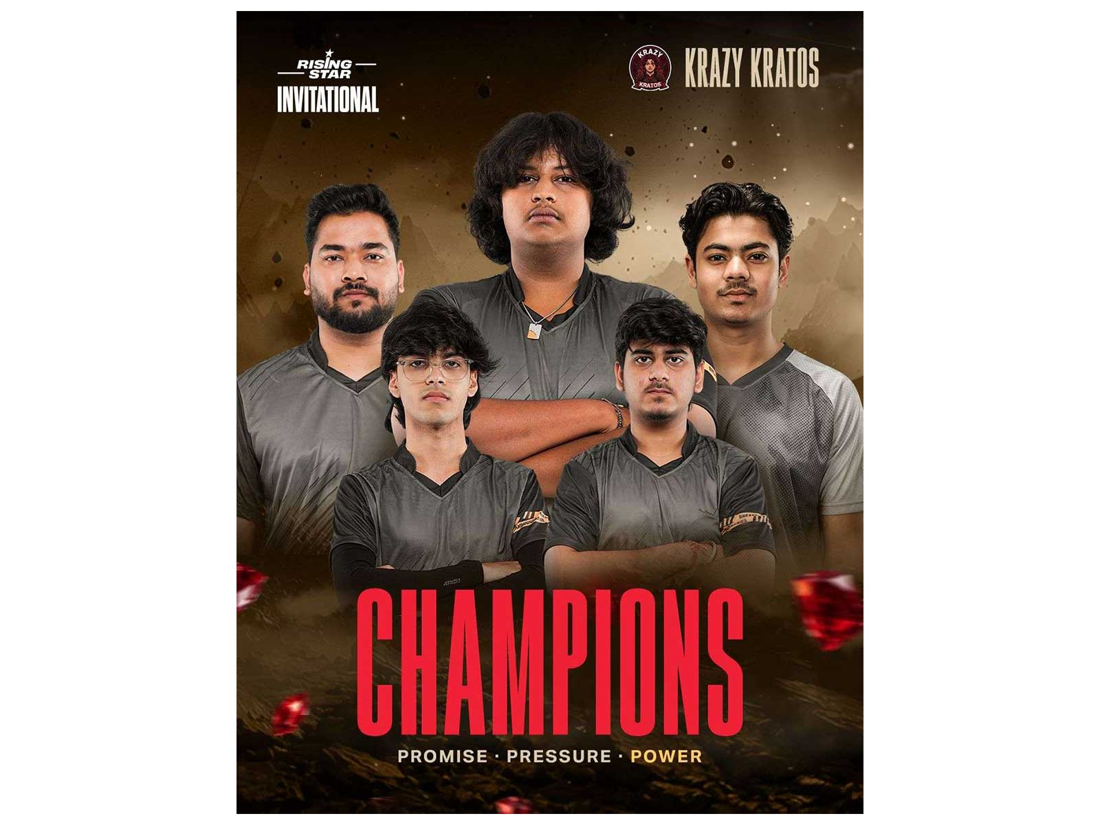 Rohit 'KRATOS' Saxena-led side wins India's first BGMI invitational built exclusively around Rising Stars