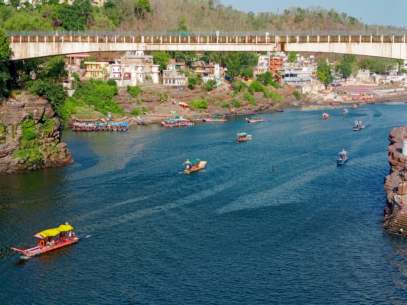 A view of the Narmada River (Photo/ANI)