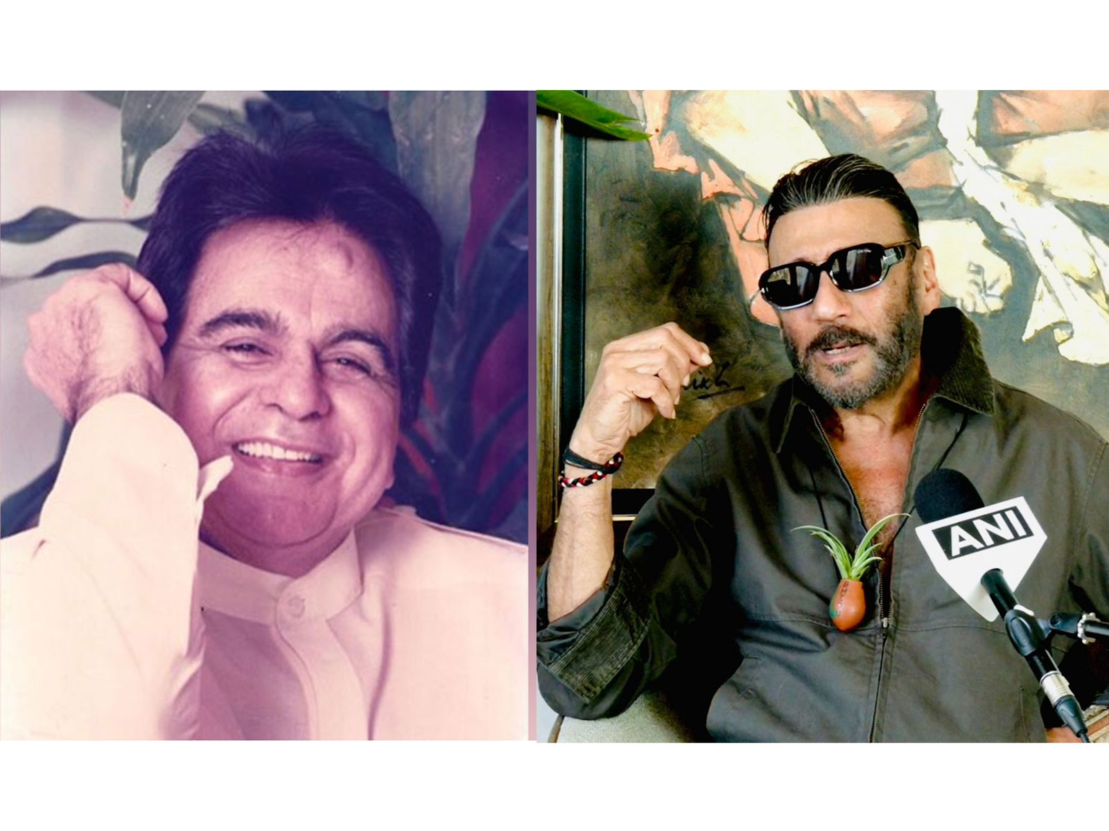 Dilip Kumar (Photo/Instagram/@sairabanu), Jackie Shroff (Photo/ANI)