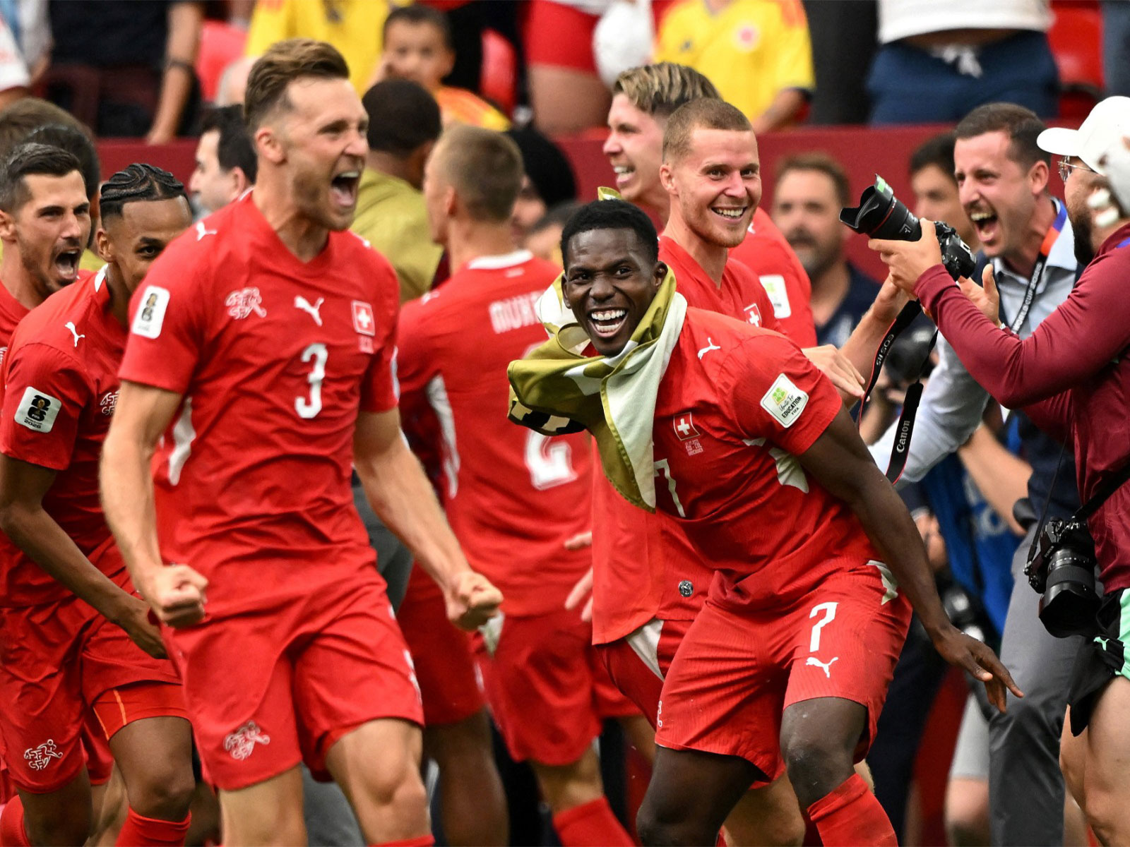 Soccer Football - FIFA World Cup 2026 - Round of 16 - Switzerland v Colombia - BC Place, Vancouver,Switzerland qualify for the quarter finals of the World Cup IMAGN IMAGES via Reuters/Anne-Marie Sorvin TPX IMAGES OF THE DAY. (Photo: Reuters)