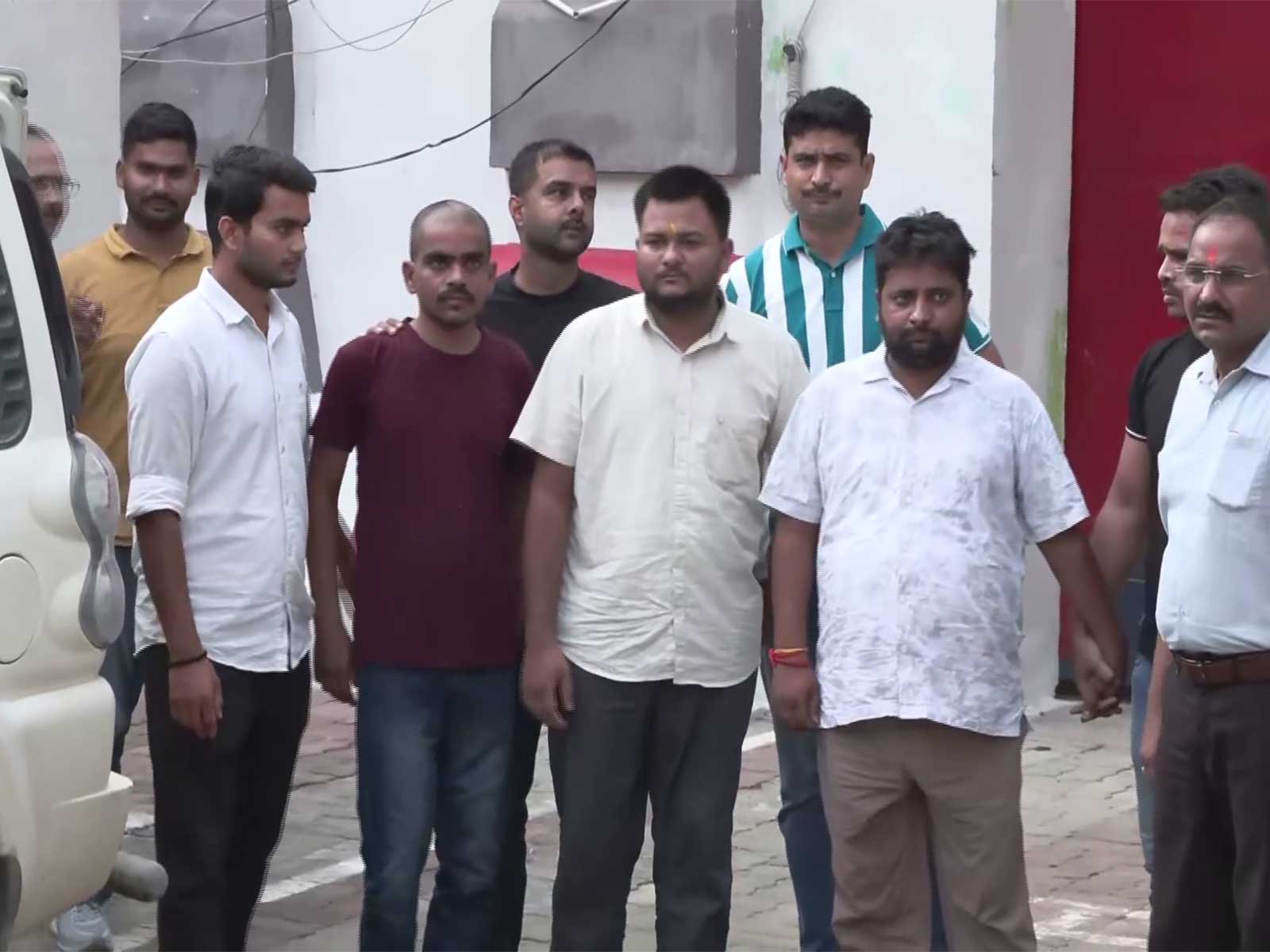 Three accused being taken from Ayodhya District Jail (Photo/ANI)