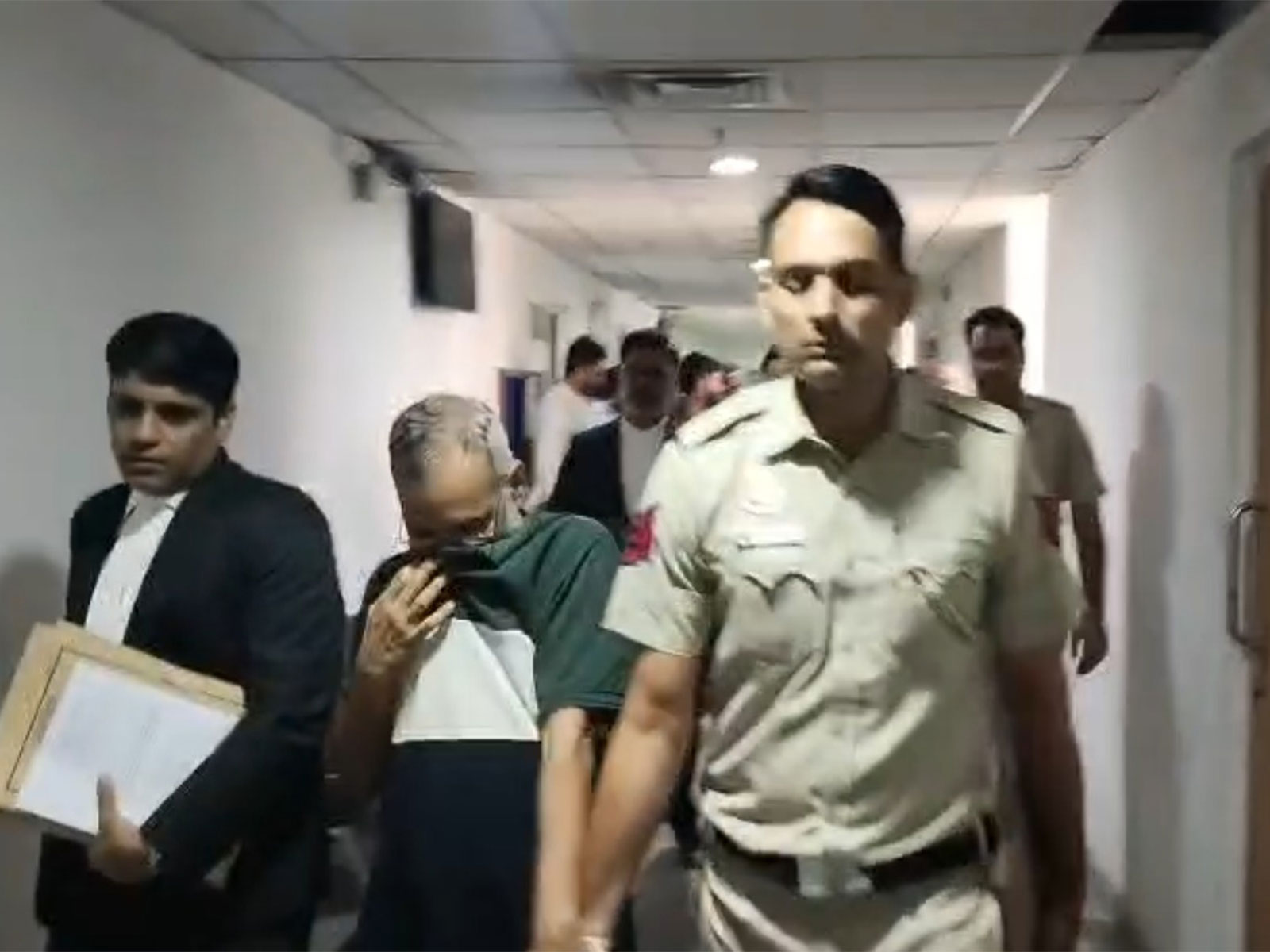 Alleged accused, Prahlad Kulkarni in police custody (Photo/ANI) 
