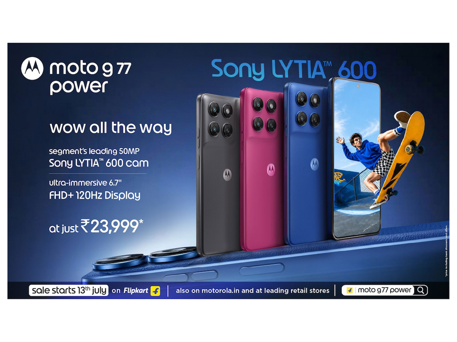 Motorola launches moto g77 power at Rs. 23,999*