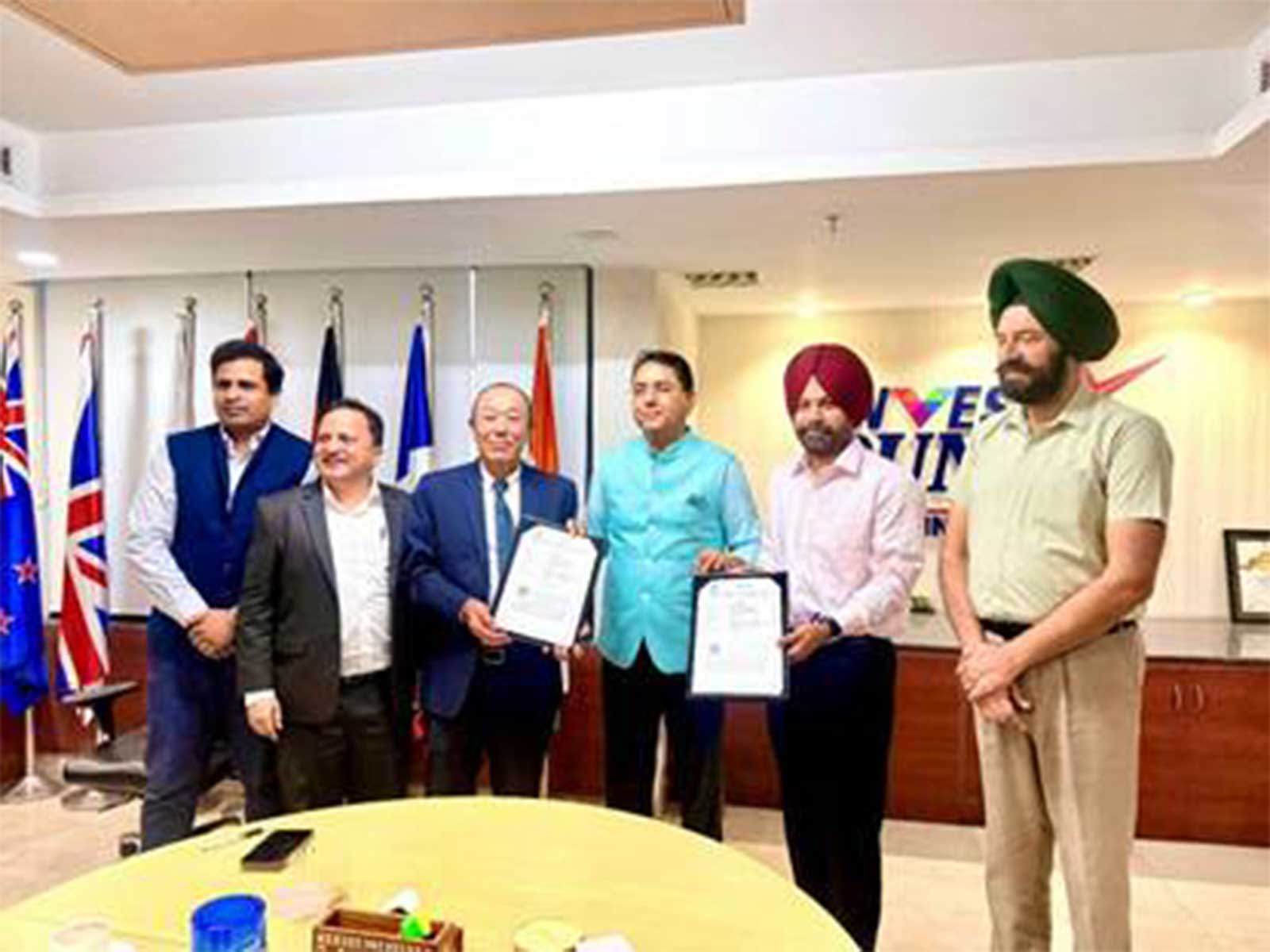 NICDC Logistics Data Services Limited (NLDSL) and the Directorate of Industries & Commerce, Government of Punjab, signed a Memorandum of Understanding (Photo/ANI)