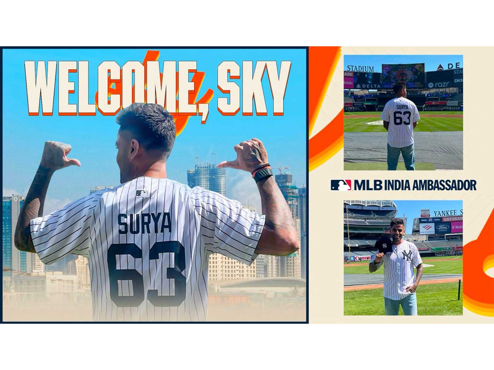 MLB ropes in Suryakumar Yadav as ambassador (Photo: MLB)