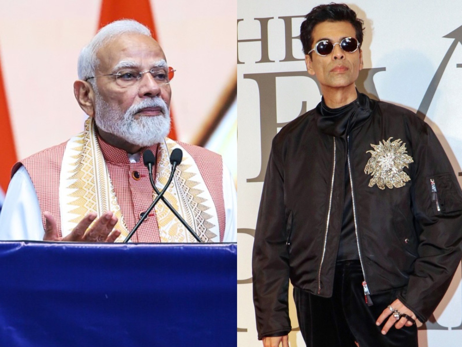Pm Modi and Karan Johar (Photo/ANI)