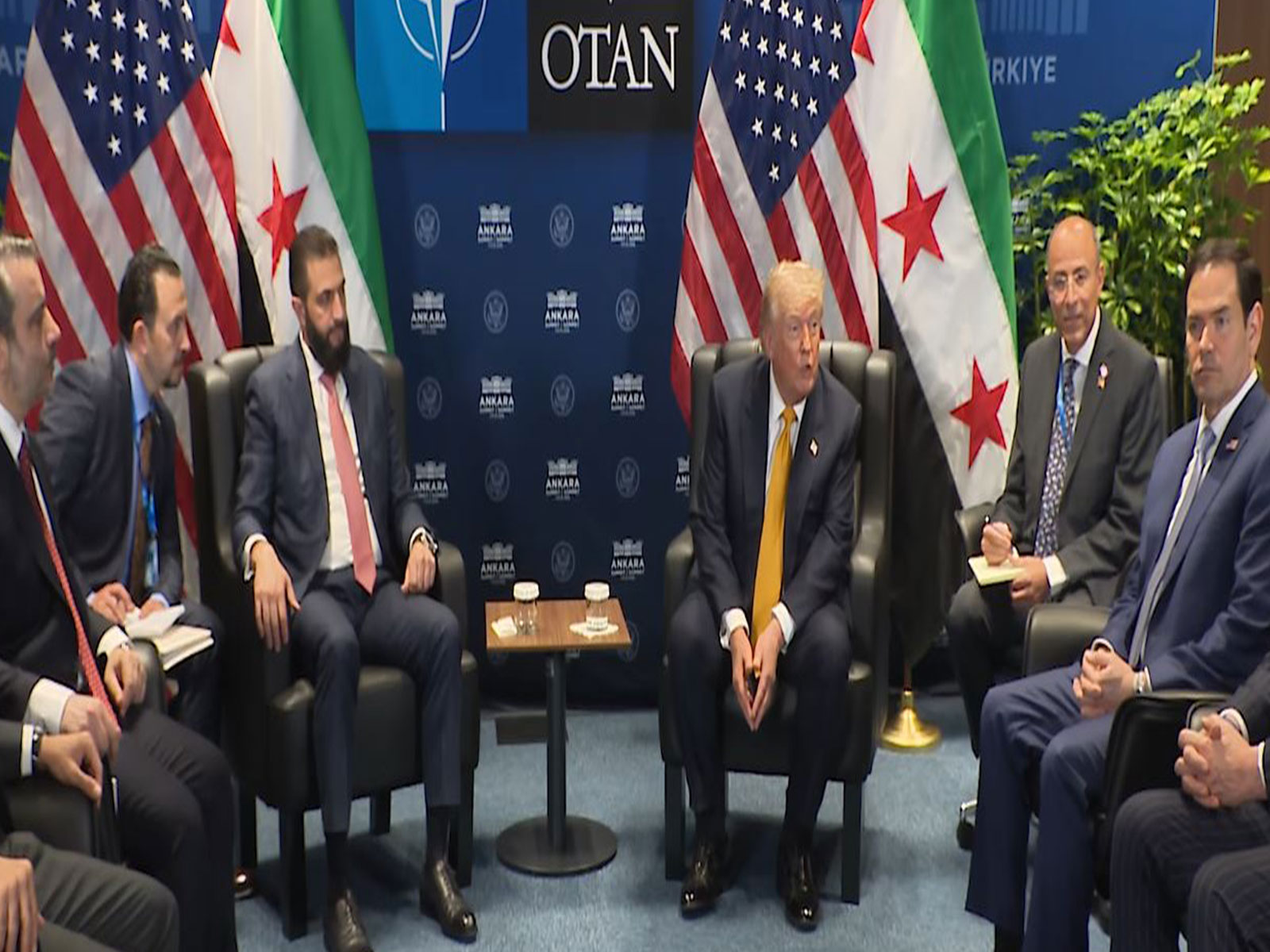 US president Donald Trump with Syria President Ahmed al-Sharaa(Photo/WhiteHouse Youtube)