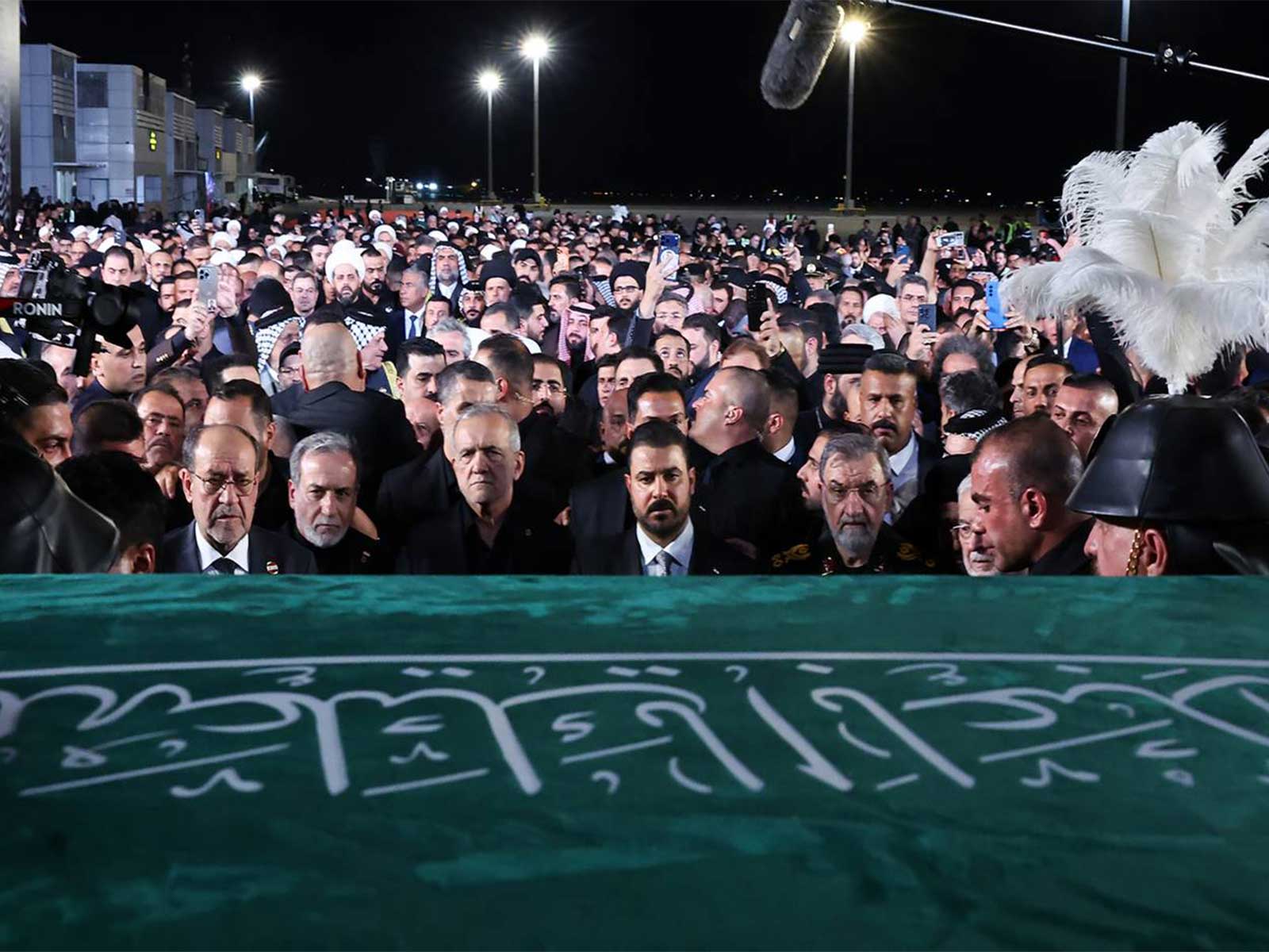 Funeral procession of the late Iranian Supreme Leader, Ayatollah Ali Khamenei, in Najaf, Iraq (Photo/x/@araghchi)
