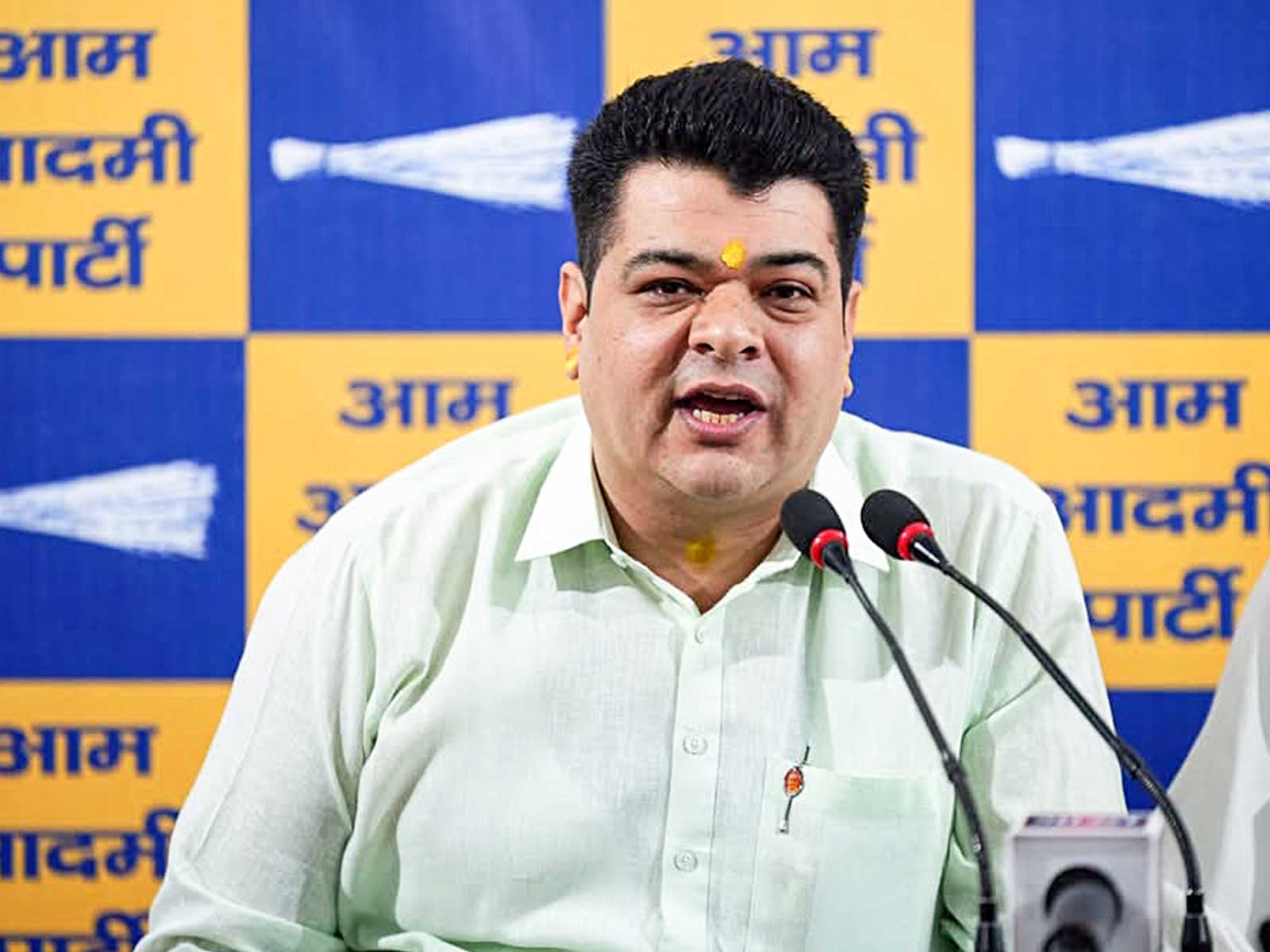 AAP Leader Ankush Narang (Photo: ANI)