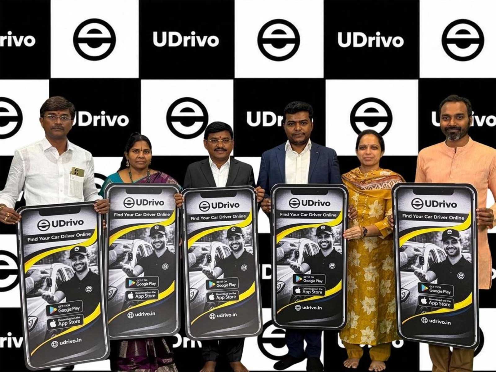 "UDrivo" India's First Pay Per Minute Driver Hiring App Launched in Hyderabad
