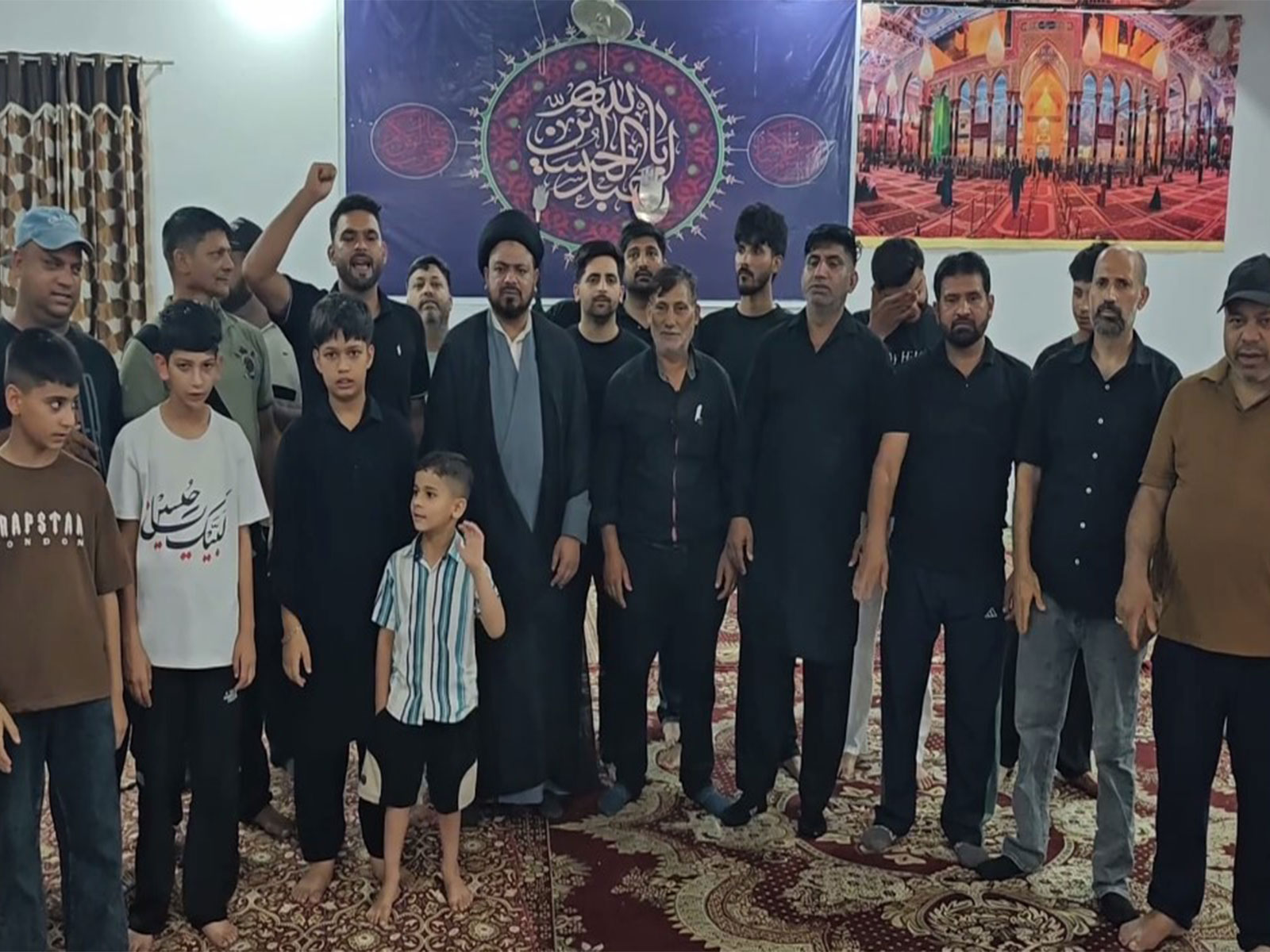 Shia community pay tribute to Ayatollah Khamenei in Ramban (Photo/ANI) 