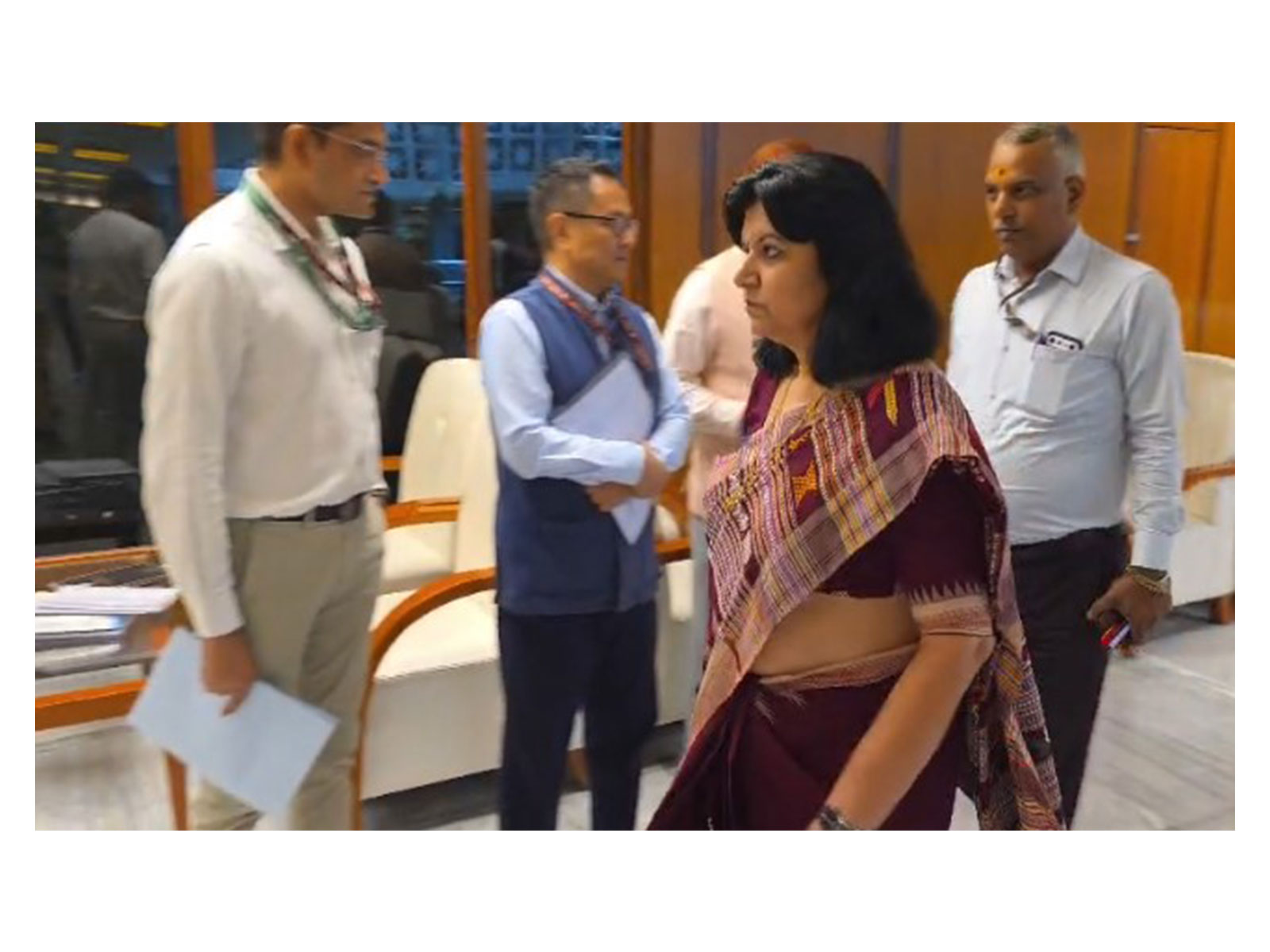 Chairperson of the Public Accounts Committee (PAC) Sub-Committee on Defence Aparajita Sarangi (Photo/ANI) 
