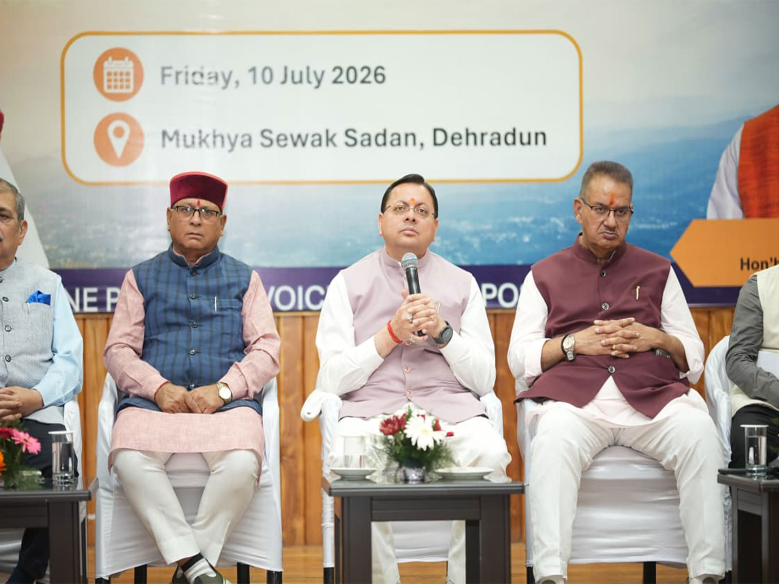 Uttarakhand CM Pushkar Singh Dhami at CSR Dialogue (Photo/ANI)