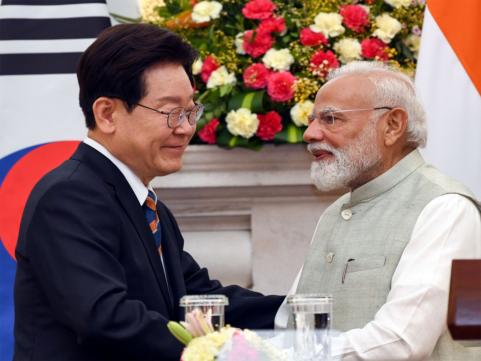 PM Modi and South Korean President Lee Jae myung (Photo/ANI)  