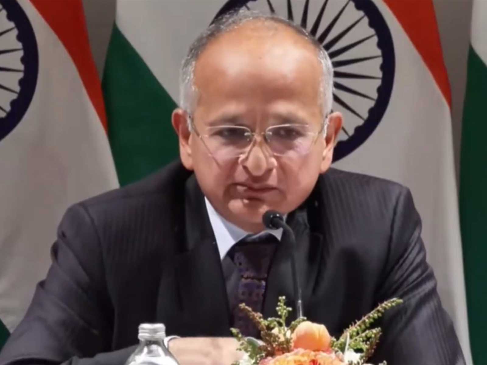 Secretary (East) in the MEA, Rudrendra Tandon (Photo/YouTube/MEA)