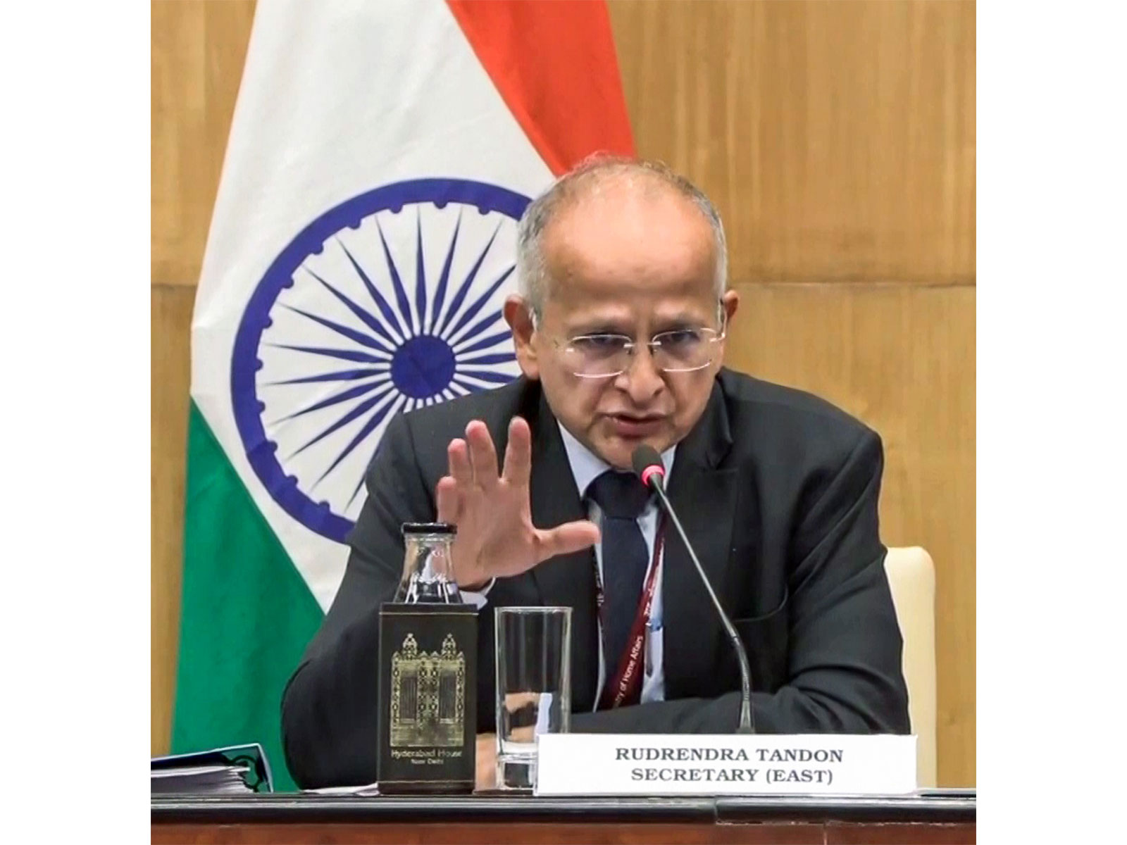 Rudrendra Tandon, Secretary (East), MEA (Photo/ANI)