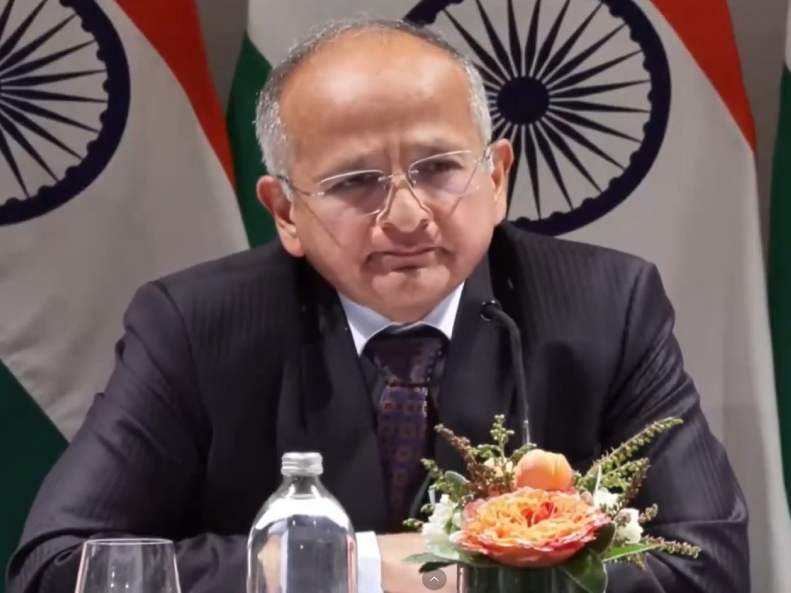 Secretary (East) in the MEA, Rudrendra Tandon (Photo/YouTube/MEA)