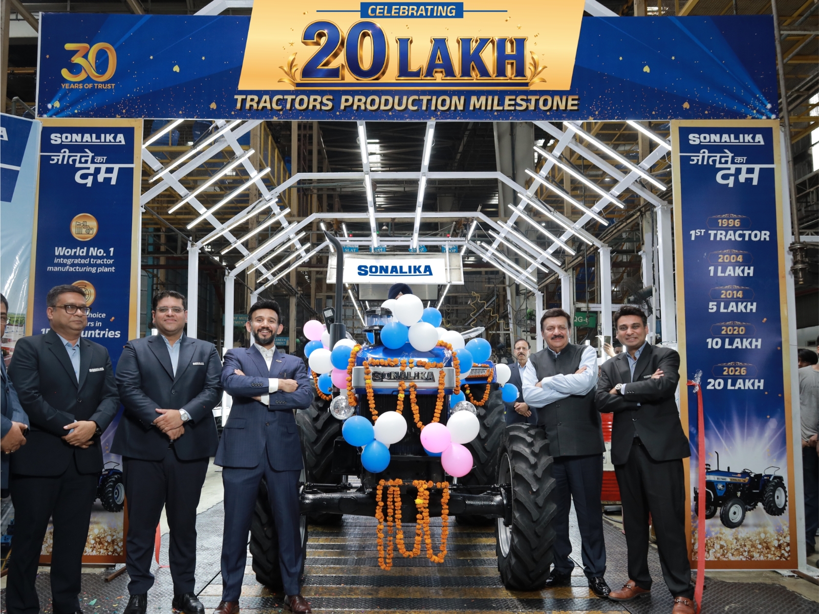 More than a production milestone, the 20 lakhth tractor represents Sonalika's commitment towards empowering farmers with 'Jeetne ka Dum' and creating sustainable value across rural communities