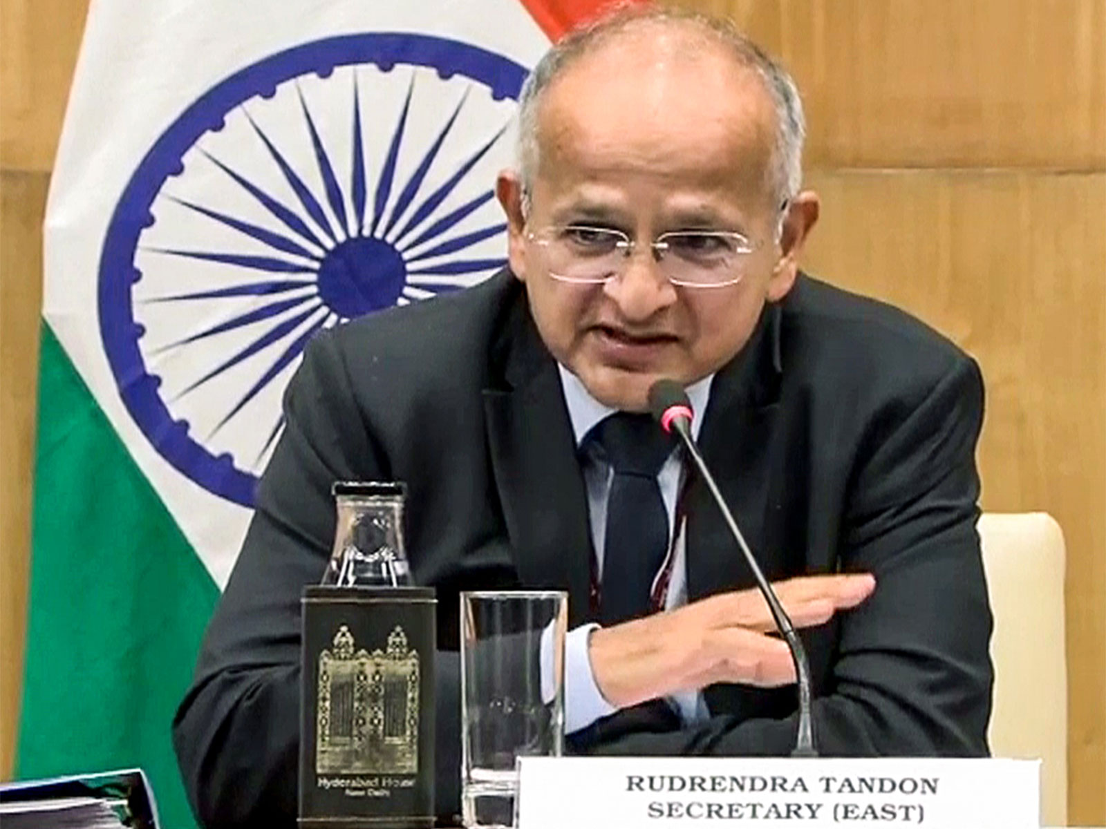 Rudrendra Tandon, Secretary (East), MEA (Photo/ANI)