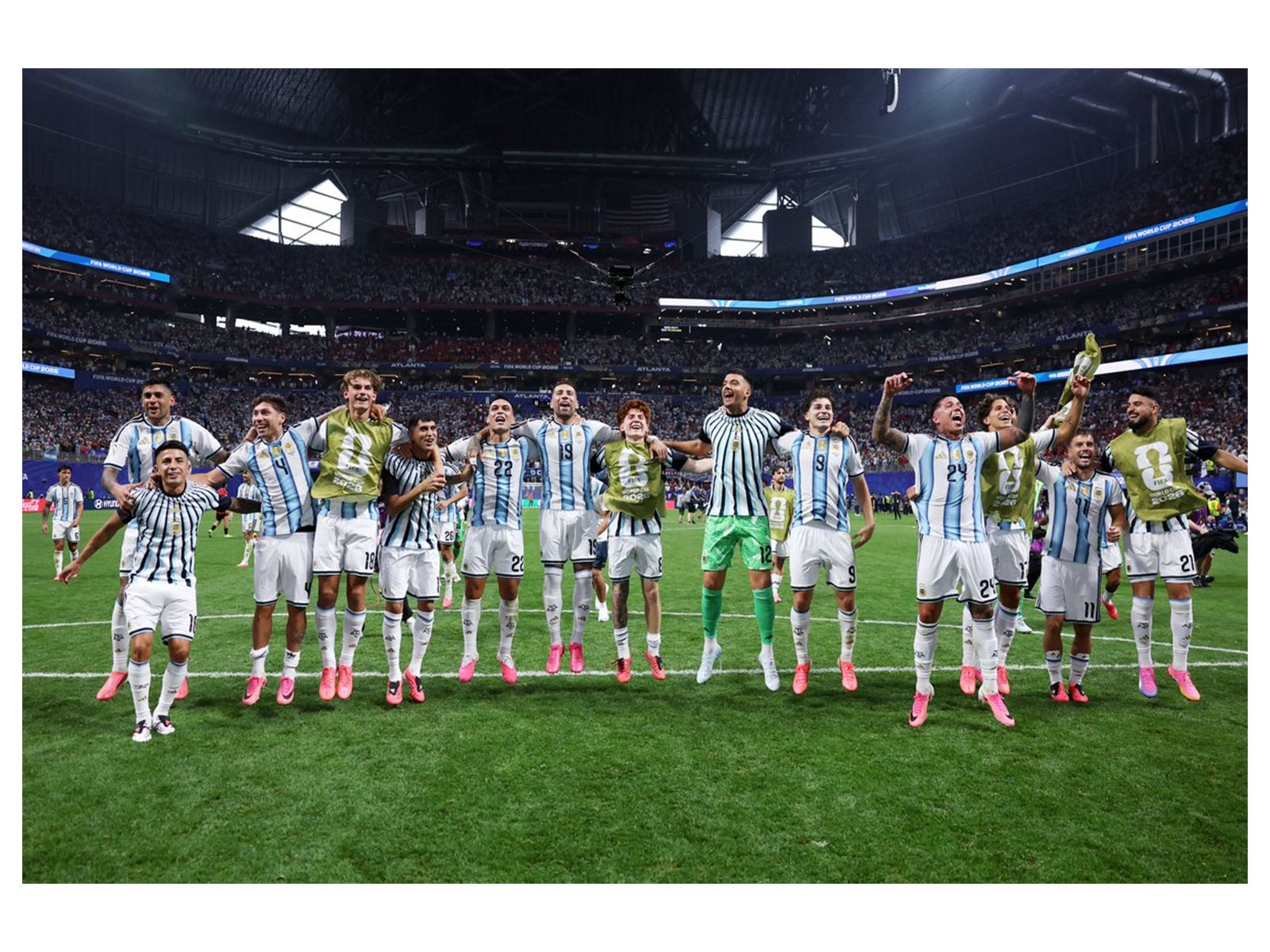 Argentina players celebrating (Photo: X/@Argentina)