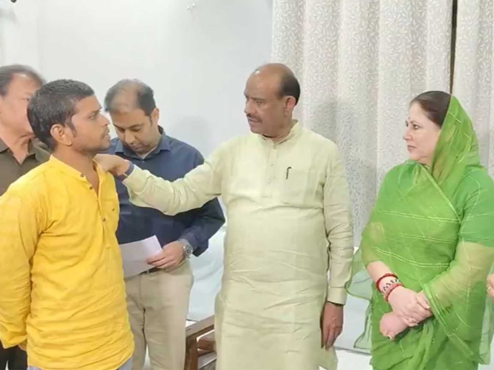  Lok Sabha Speaker Om Birla handed 5 lakh aid to kin of deceased (Photo/ANI)