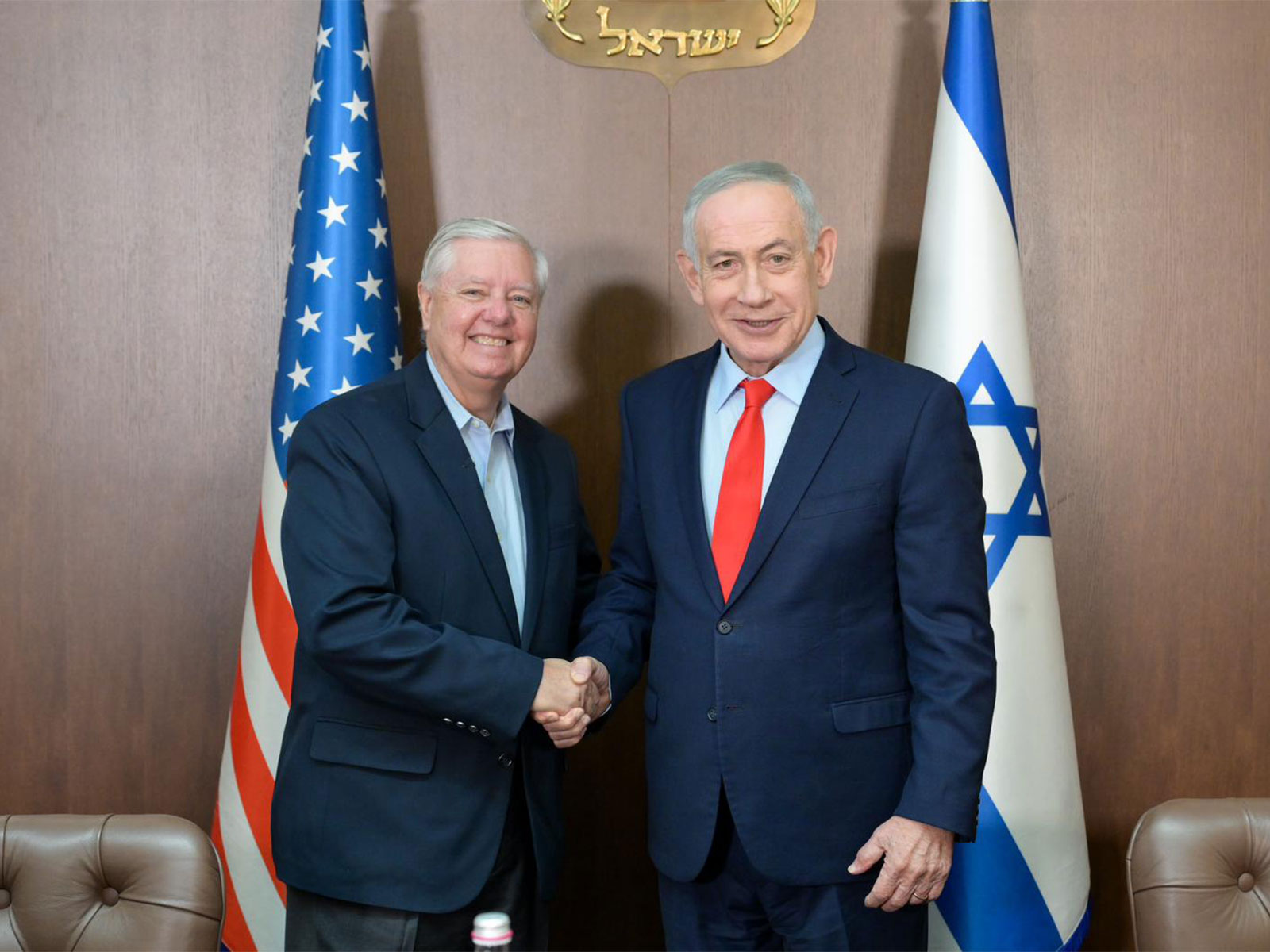 Israel Prime Minister Benjamin Netanyahu with Former US Senator Lindsey Graham (File Photo: X@netanyahu)