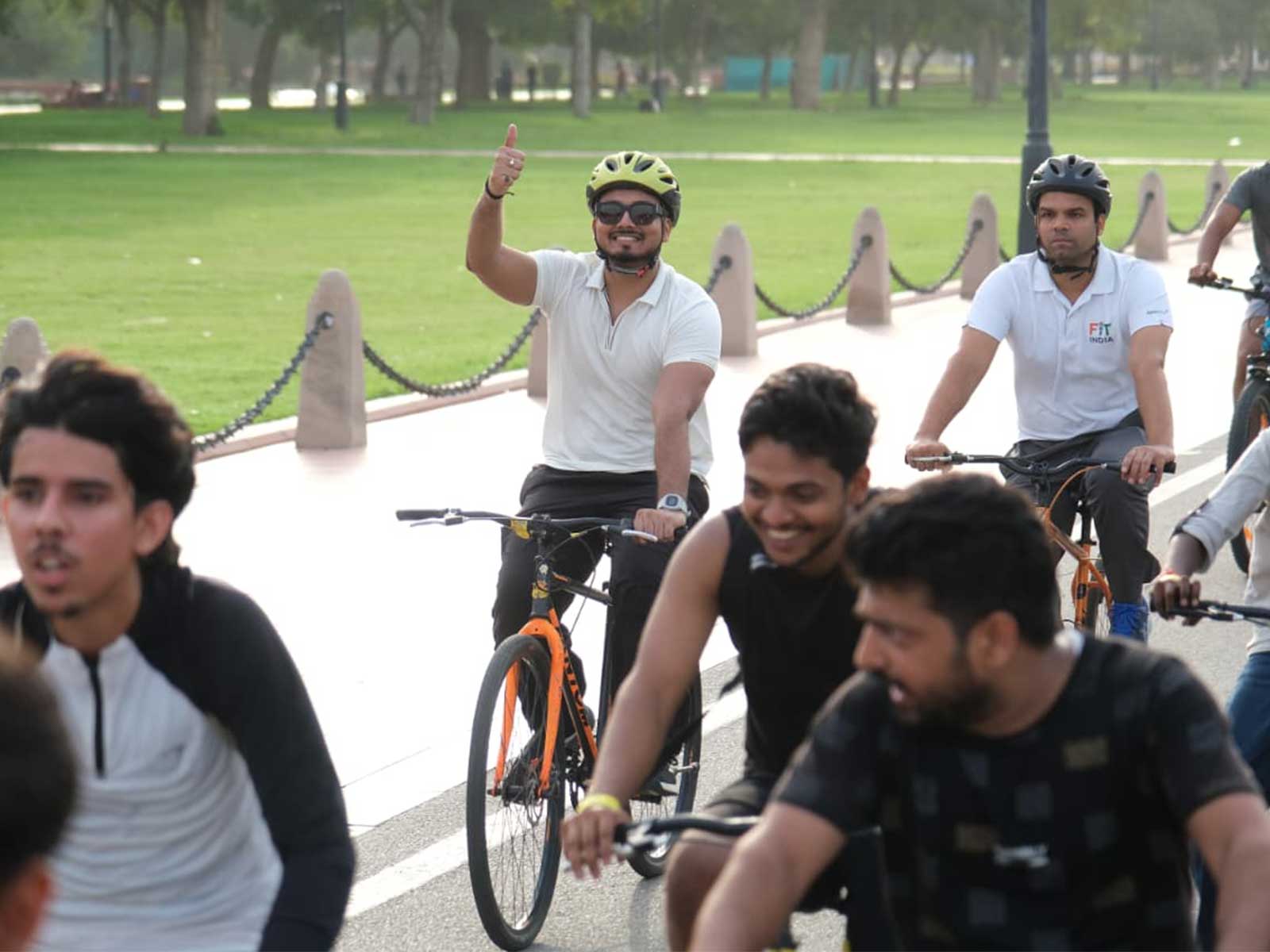 81st edition of Fit India Sundays on Cycle. (Photo/SAI Media)