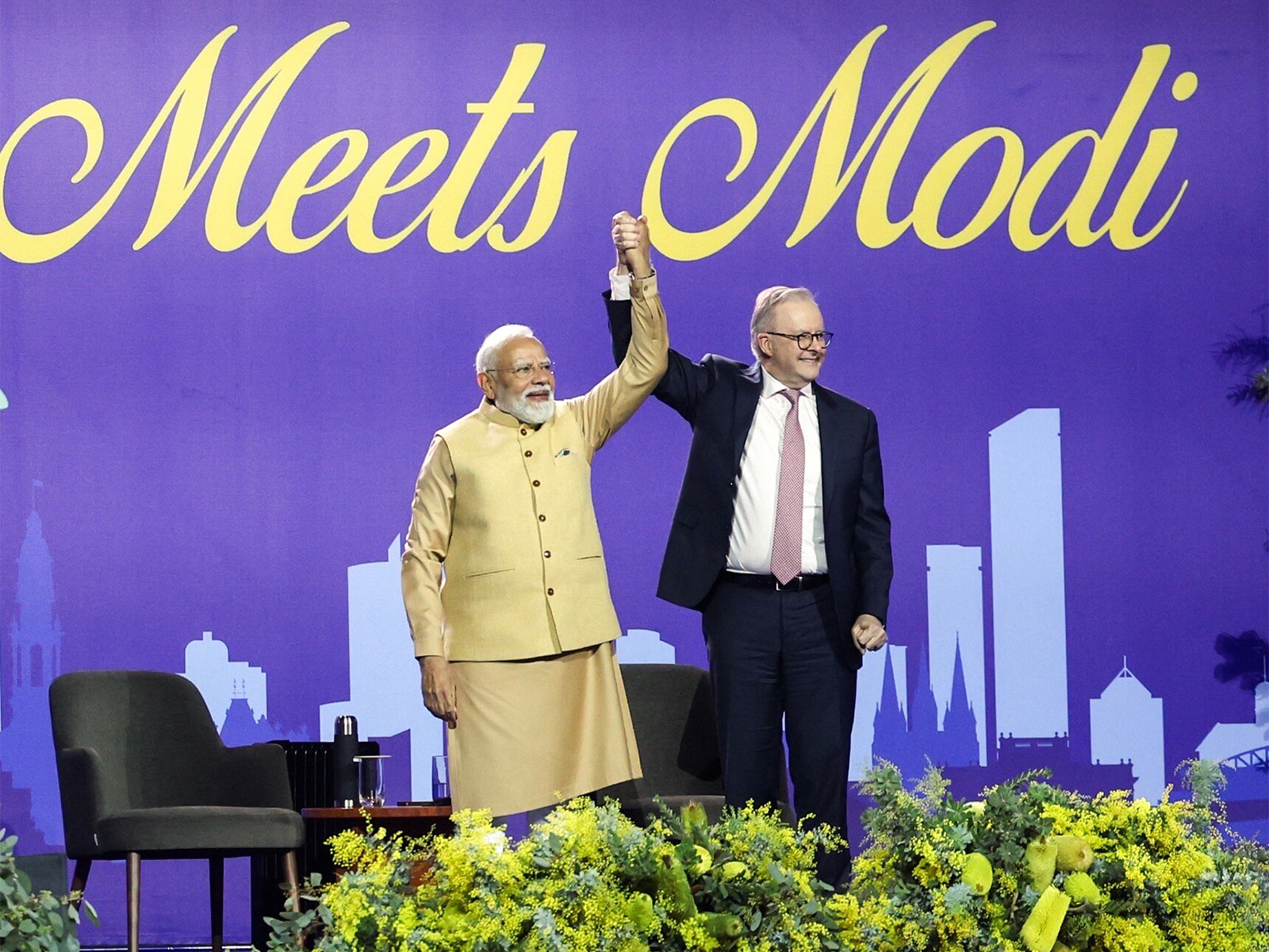 Prime Minister Narendra Modi with Australian Prime Minister Anthony Albanese. (File Photo/ANI)