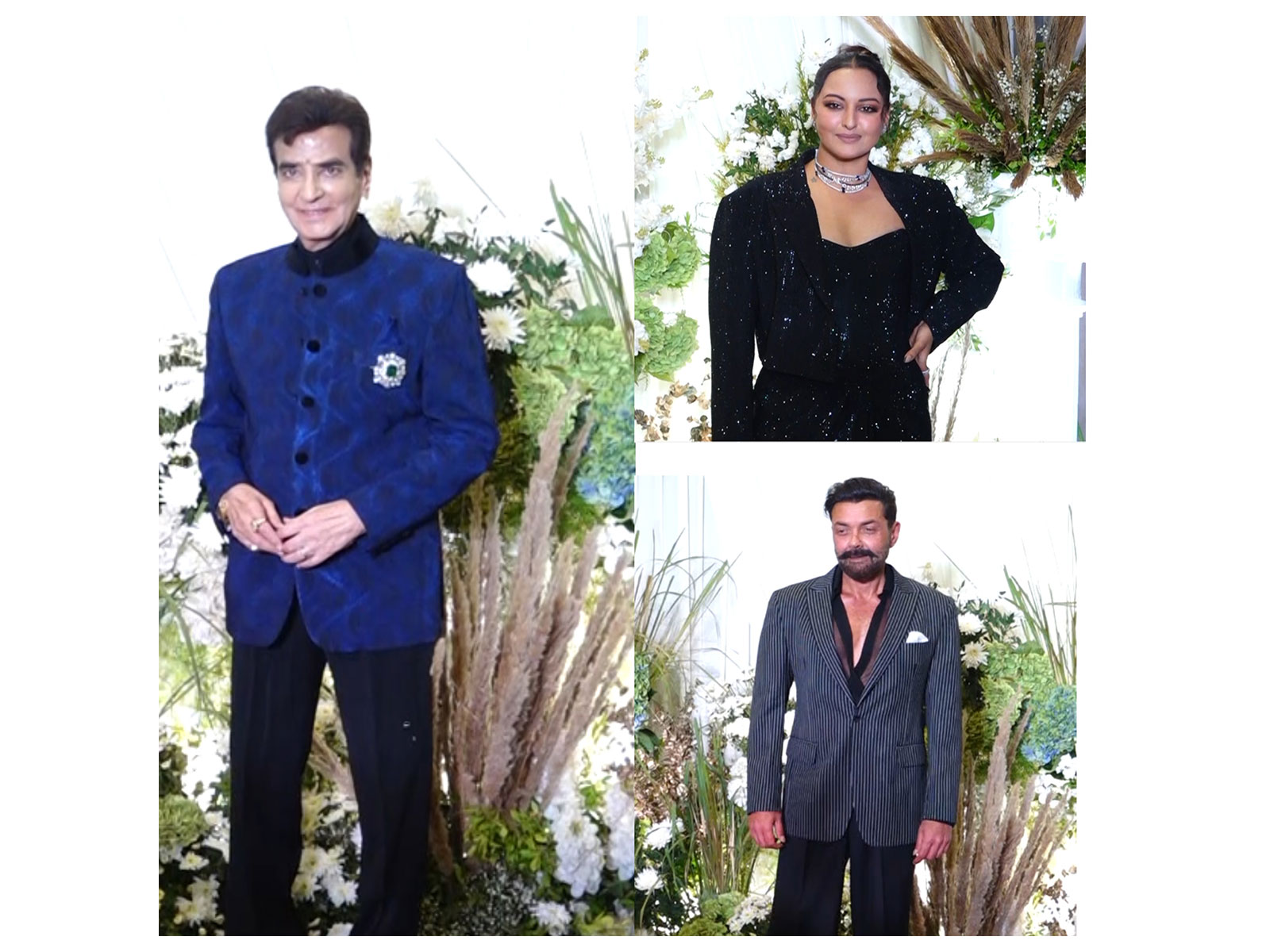 Jeetendra, Sonakshi Sinha and Bobby Deol (Photo/ANI)