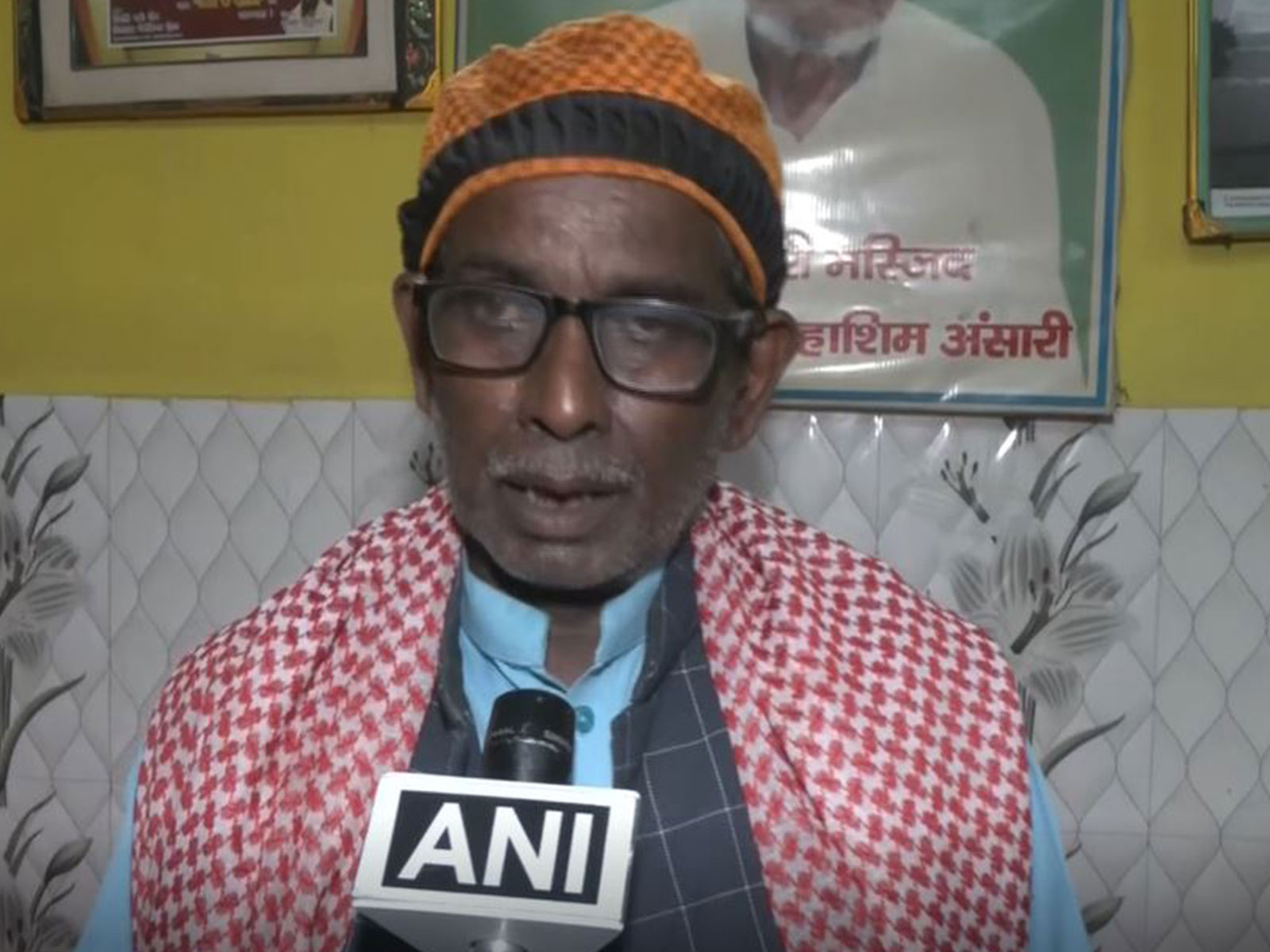 Iqbal Ansari, former litigant in Babri Masjid-Ram Janmabhoomi case (Photo/ANI)