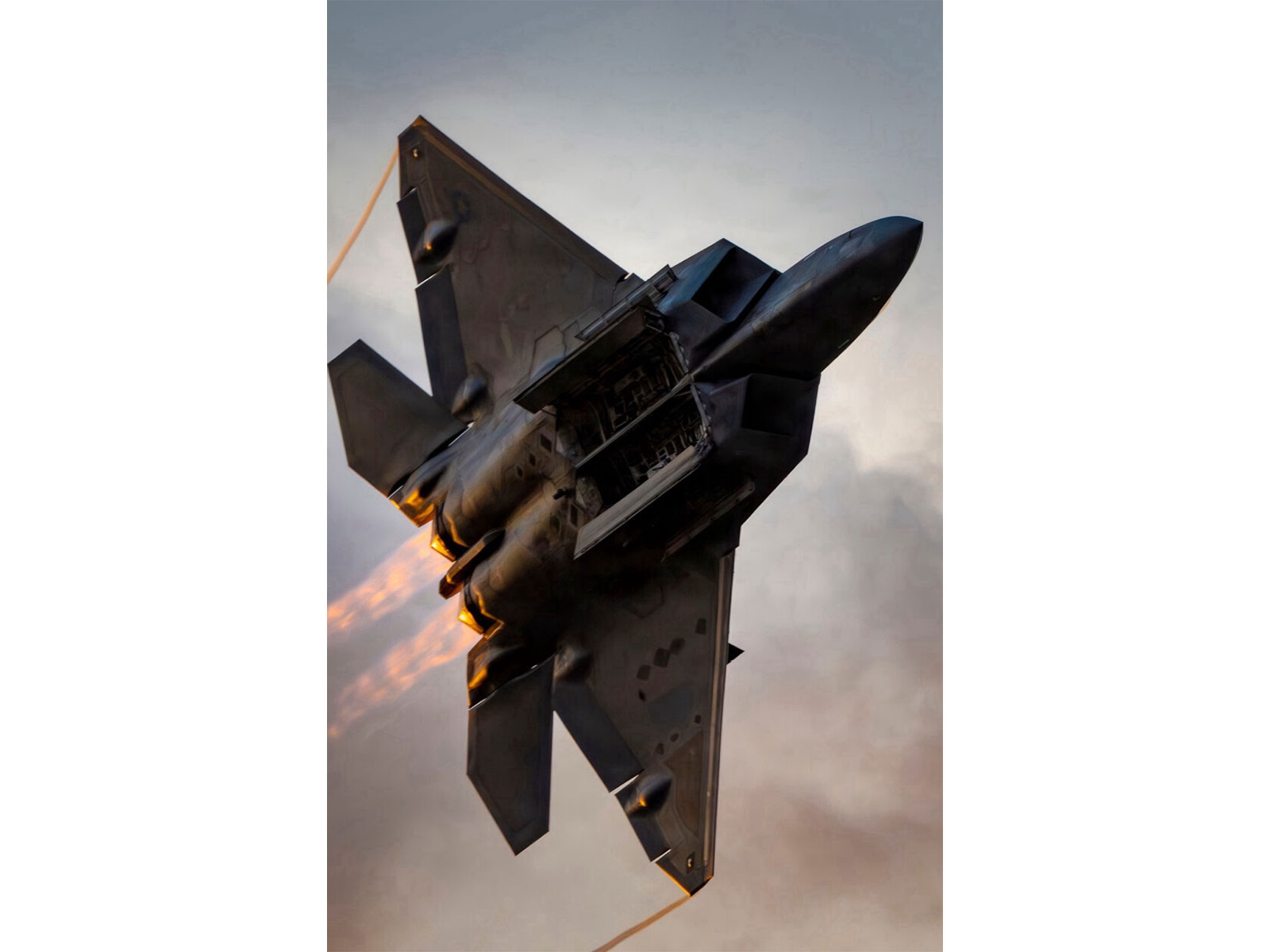 Image of  F-22A Raptor fighter jet (Photo/TruthSocial/@realDonaldTrump)