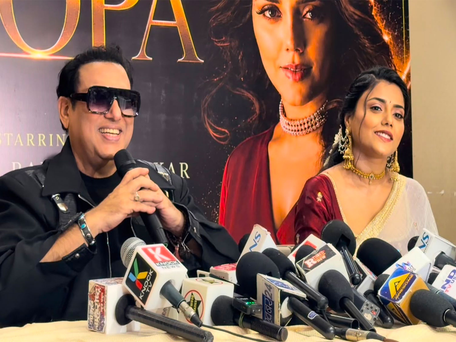 Govinda and actress Rani Swarnkar (Photo/ANI)