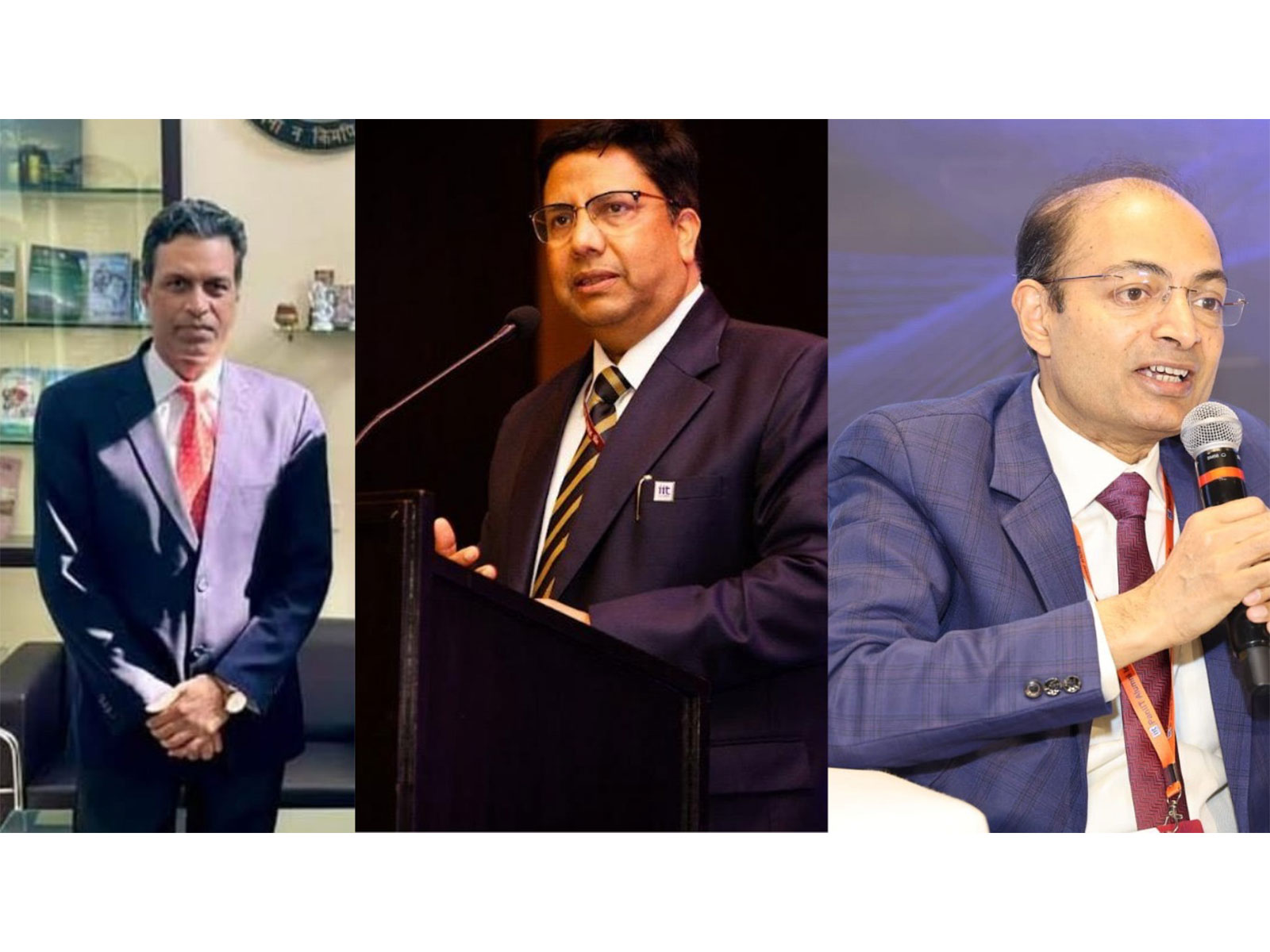 (From left) Rajeev Singh, General Secretary; Prabhat Kumar, IRS, Chairman; and Dr Amitabh Ranjan, Vice Chairman, all of PanIIT Alumni India