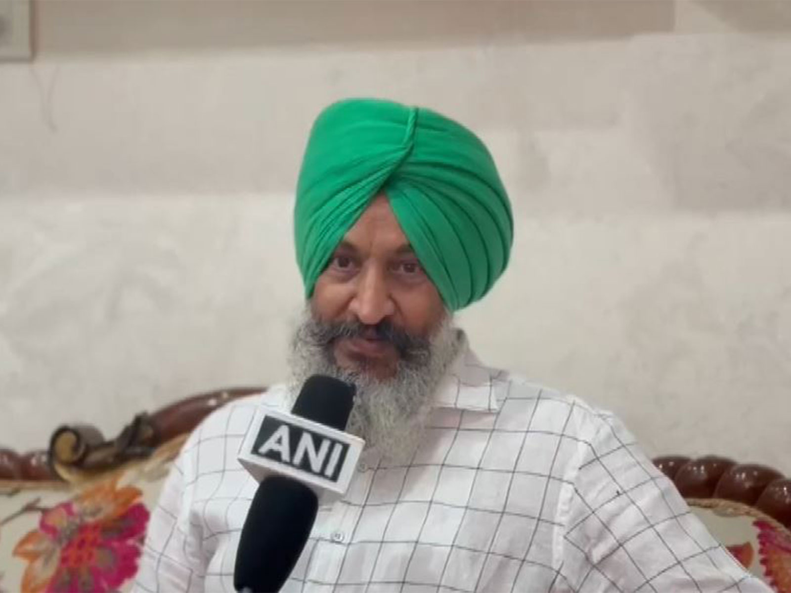 Harmanpreet Kaur's father Harmandar Singh Bhullar. (Photo: ANI)