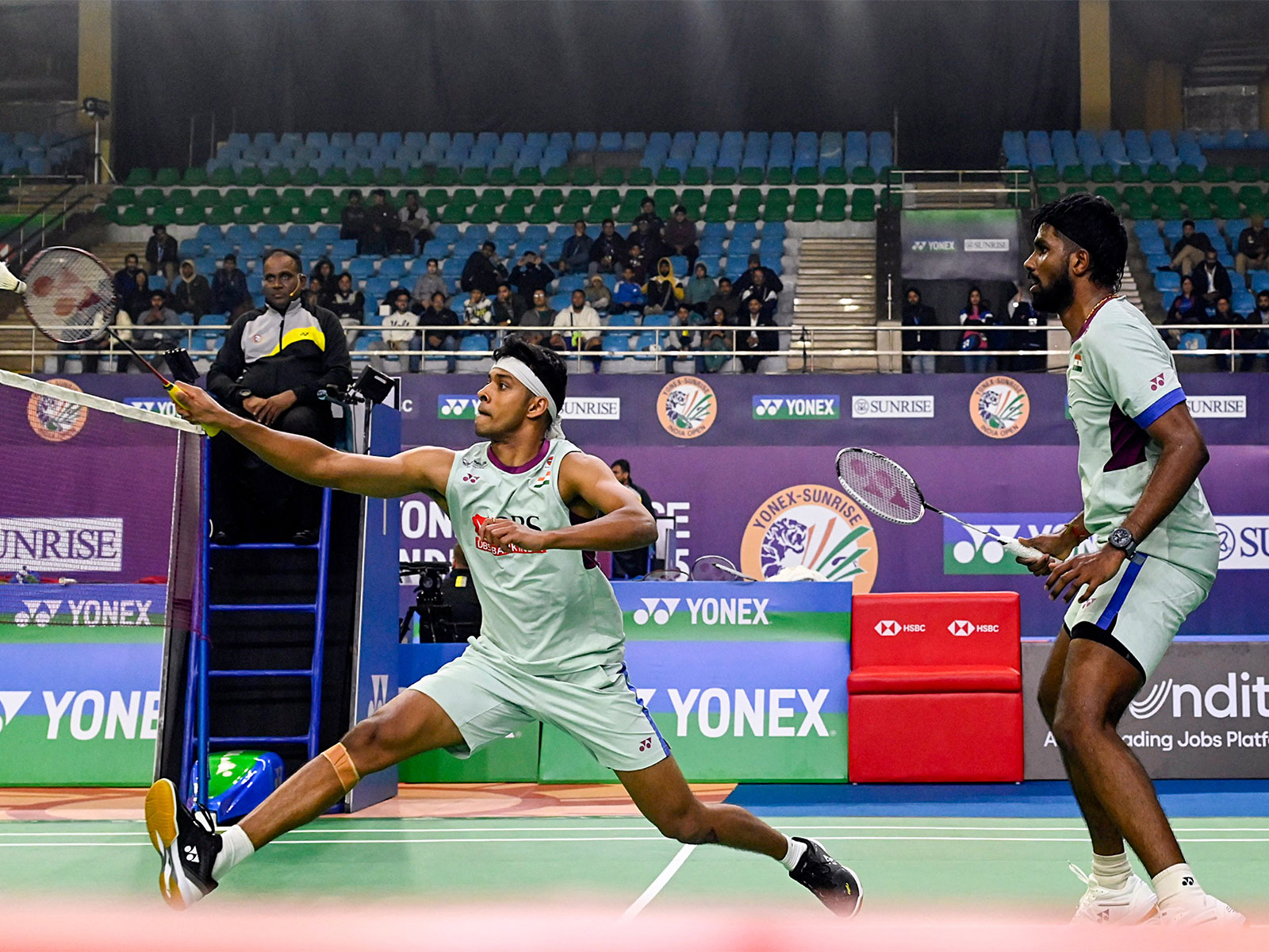 Satwiksairaj Rankireddy and Chirag Shetty. (Photo: ANI/ Mohd Zakir)