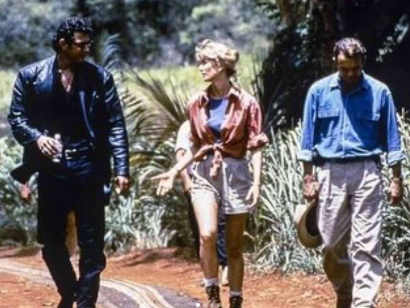A still from the 1993 'Jurassic Park' (Photo/Instagram/@jeffgoldblum)