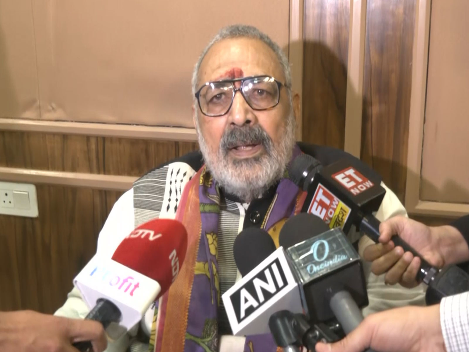 Union Minister Giriraj Singh at Bharat Tex 2026 (Photo/ANI)