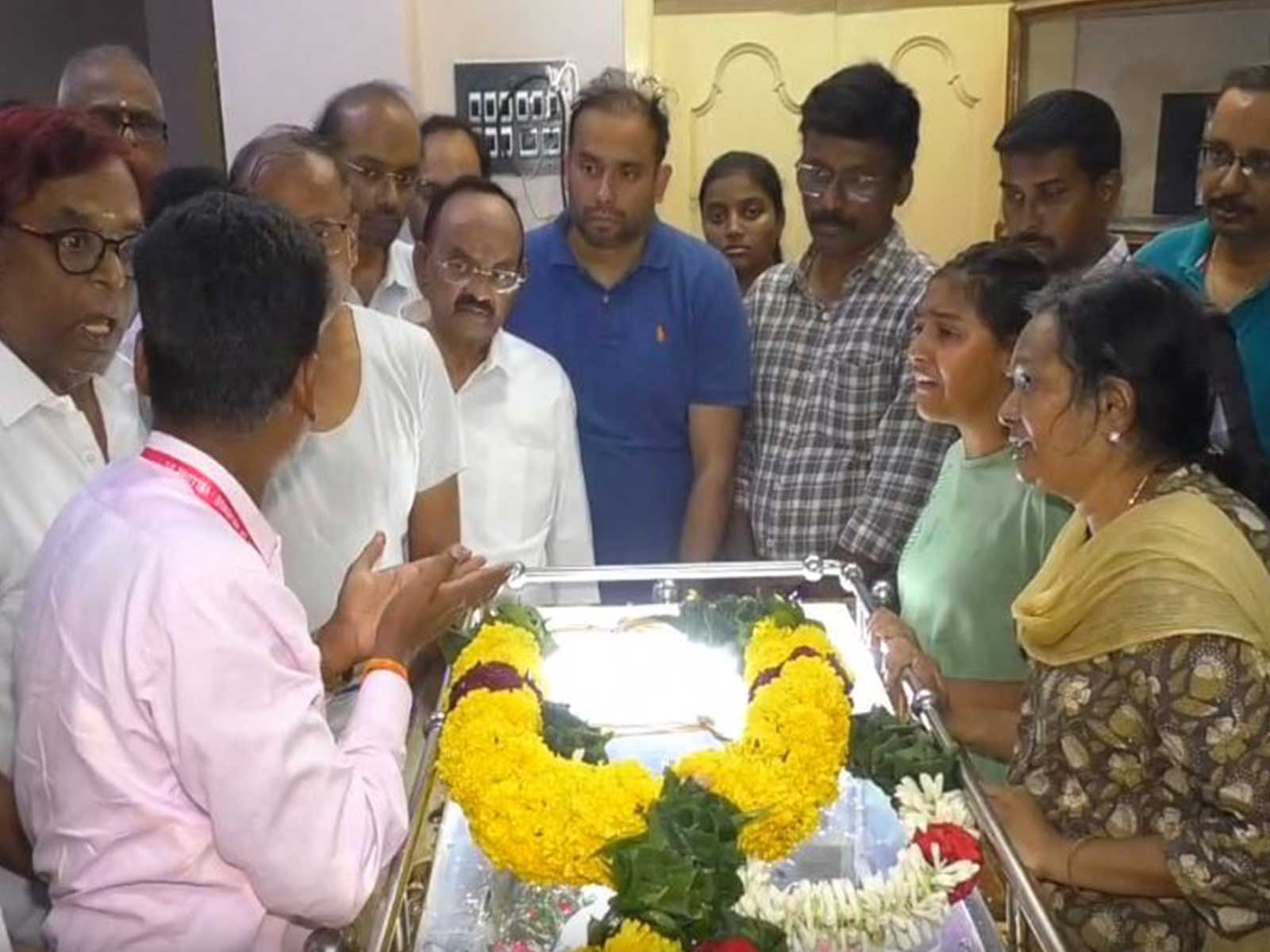 Mortal remains of Vietnam boat capsize victim Vinayakumar (Photo/ANI)
