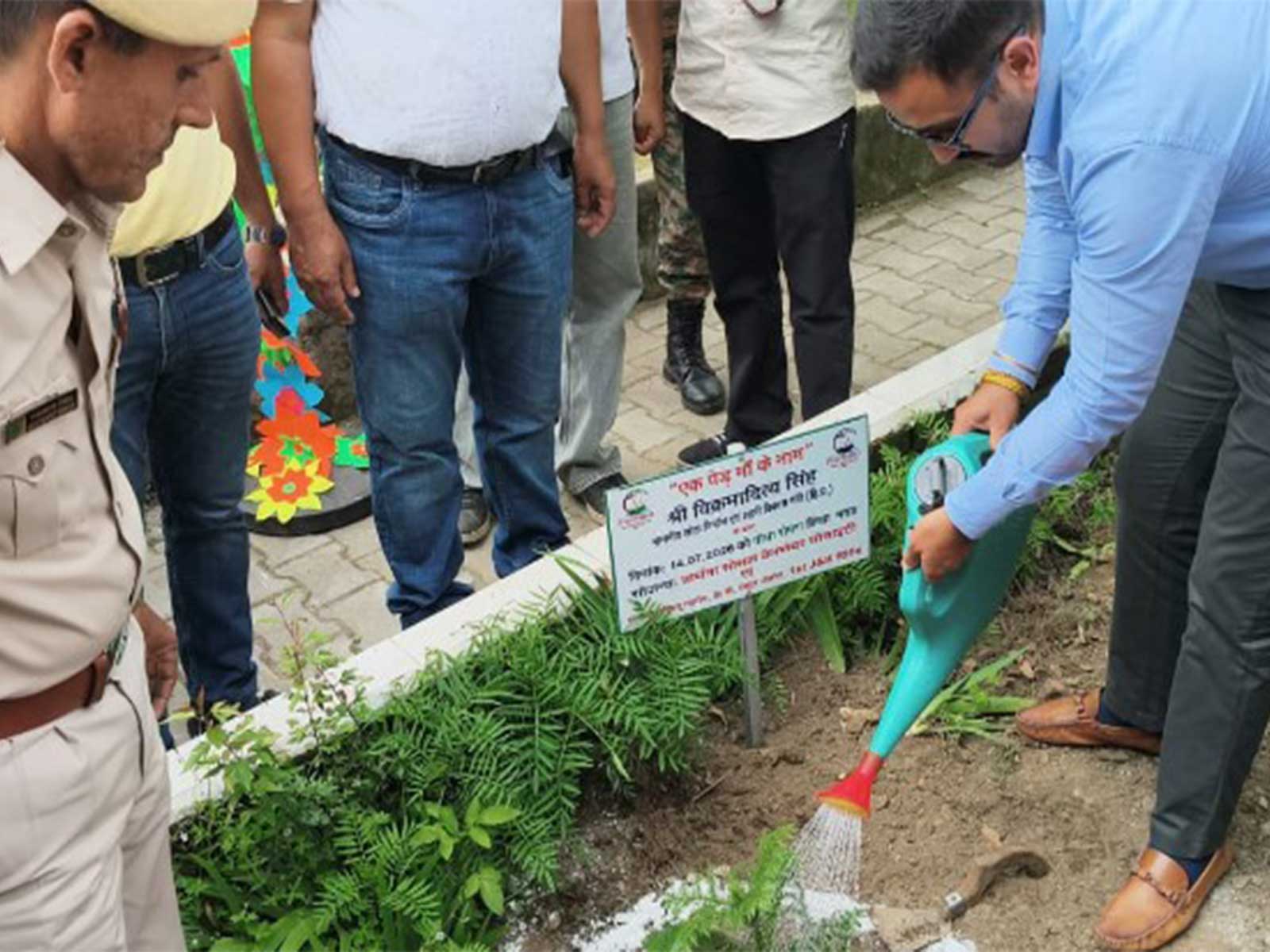 The plantation drive was organised as part of an environmental awareness campaign (Photo/ANI)